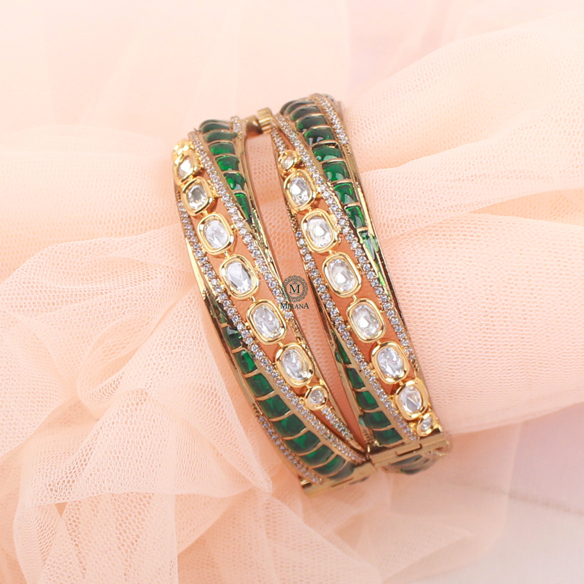 Sarika Polki Designer Bangles