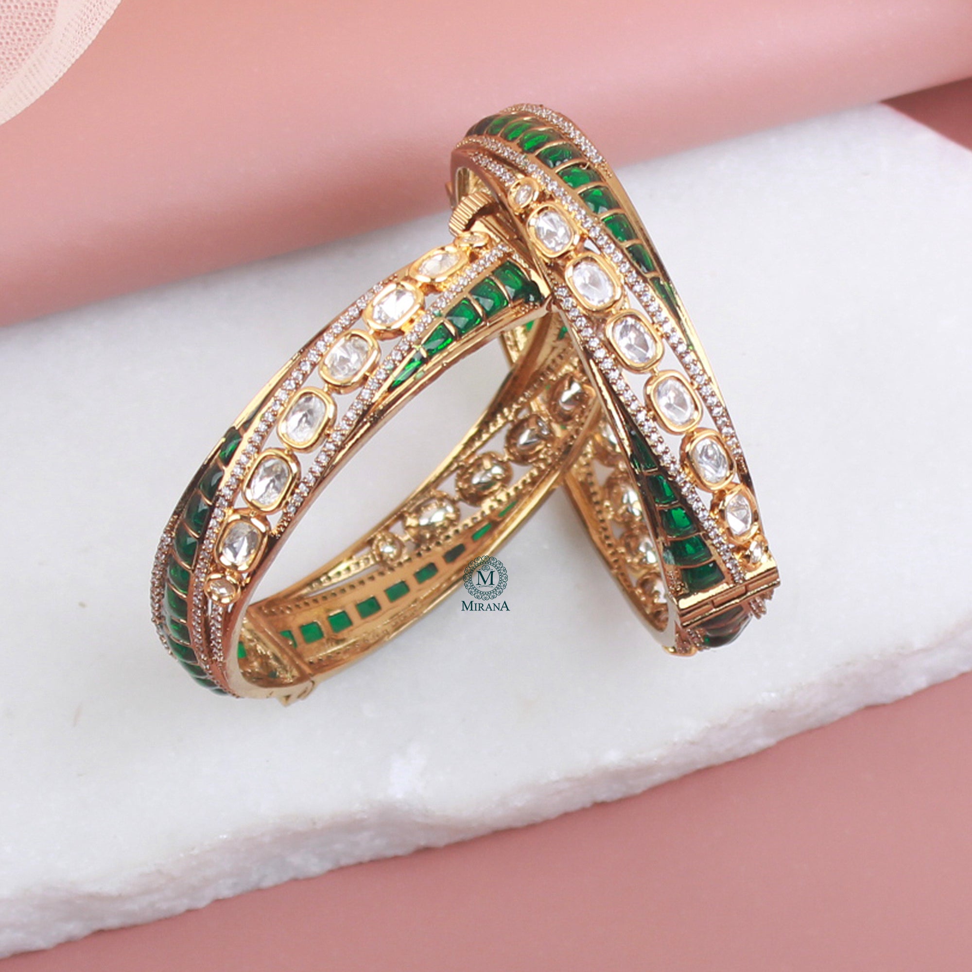 Sarika Polki Designer Bangles