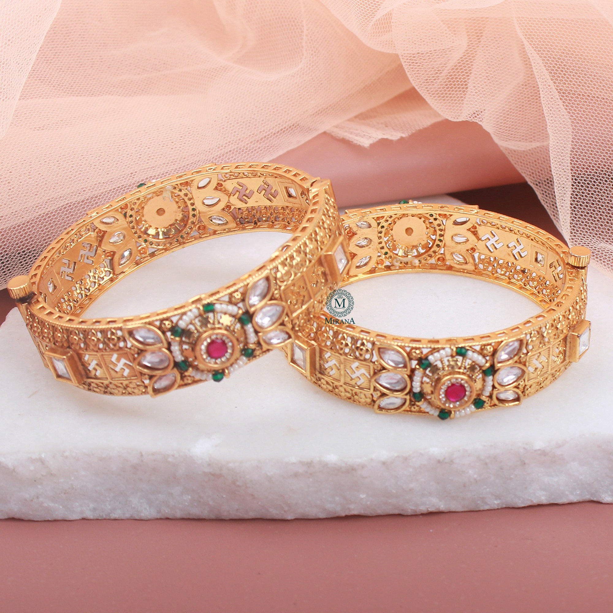 Pritha Antique Designer Bangles