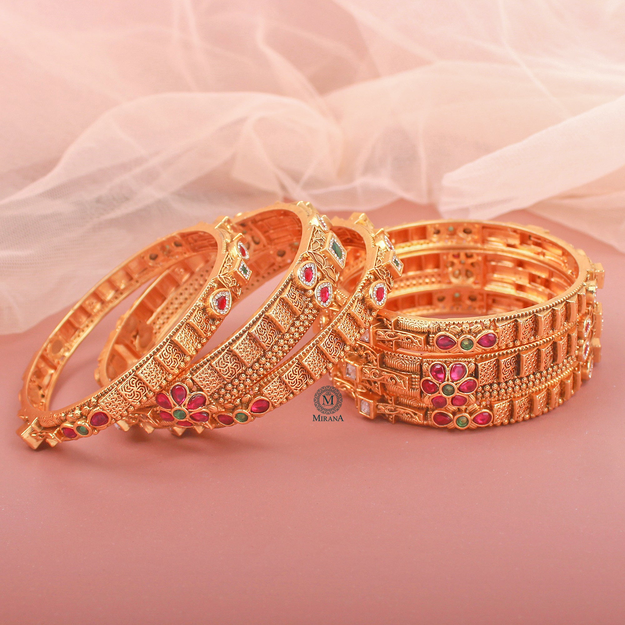 Veena Antique Designer Bangles