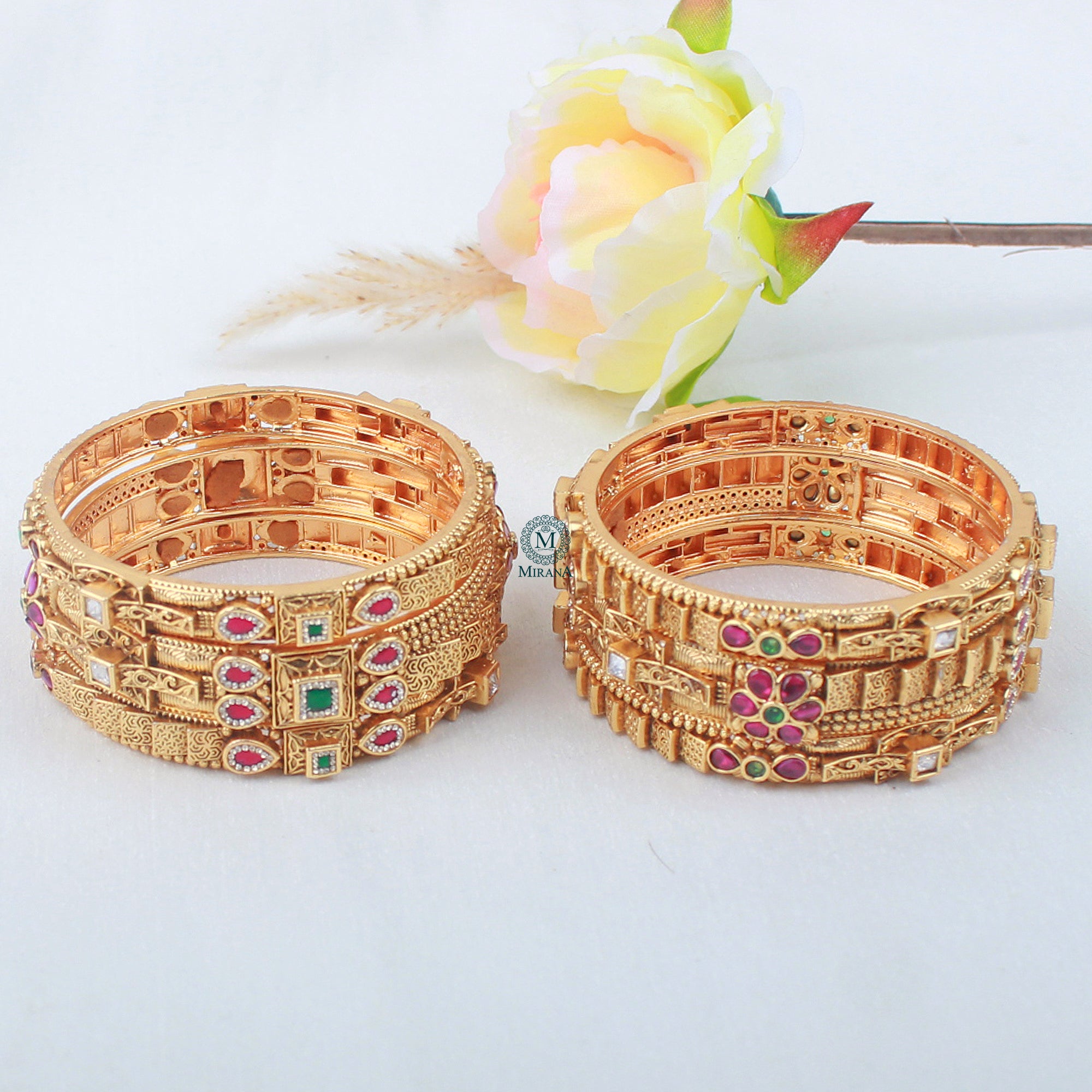 Veena Antique Designer Bangles