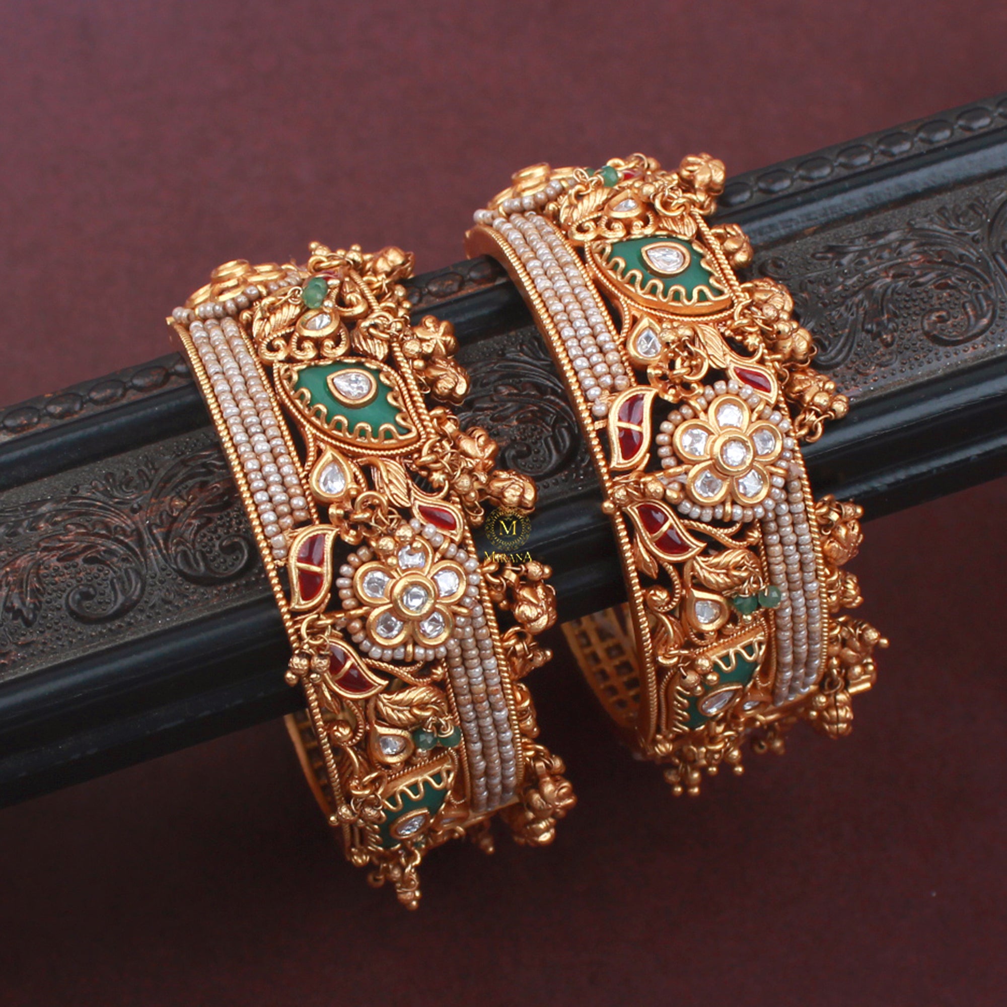 Jivika Antique Designer Bangles