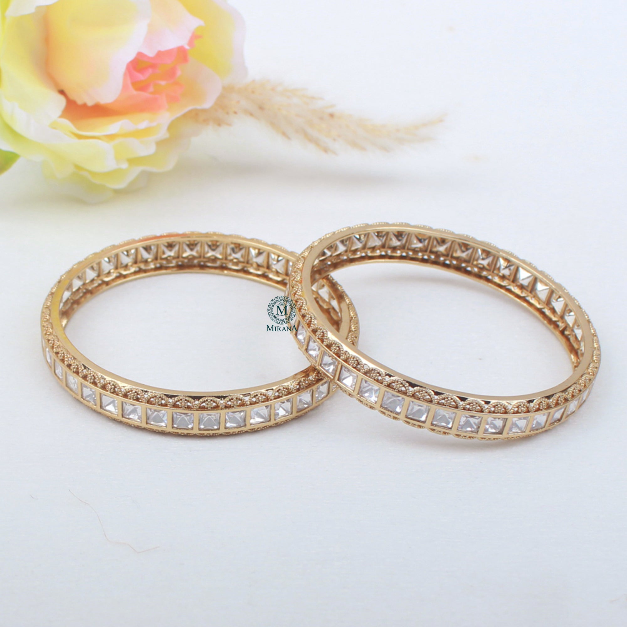Saanvi Polki Designer Bangles