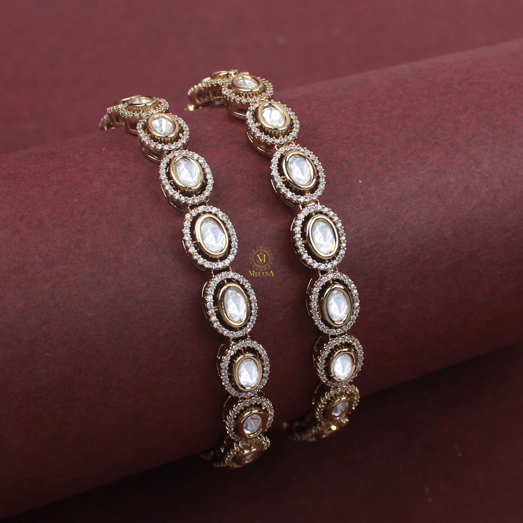 Isha Polki Designer Bangles