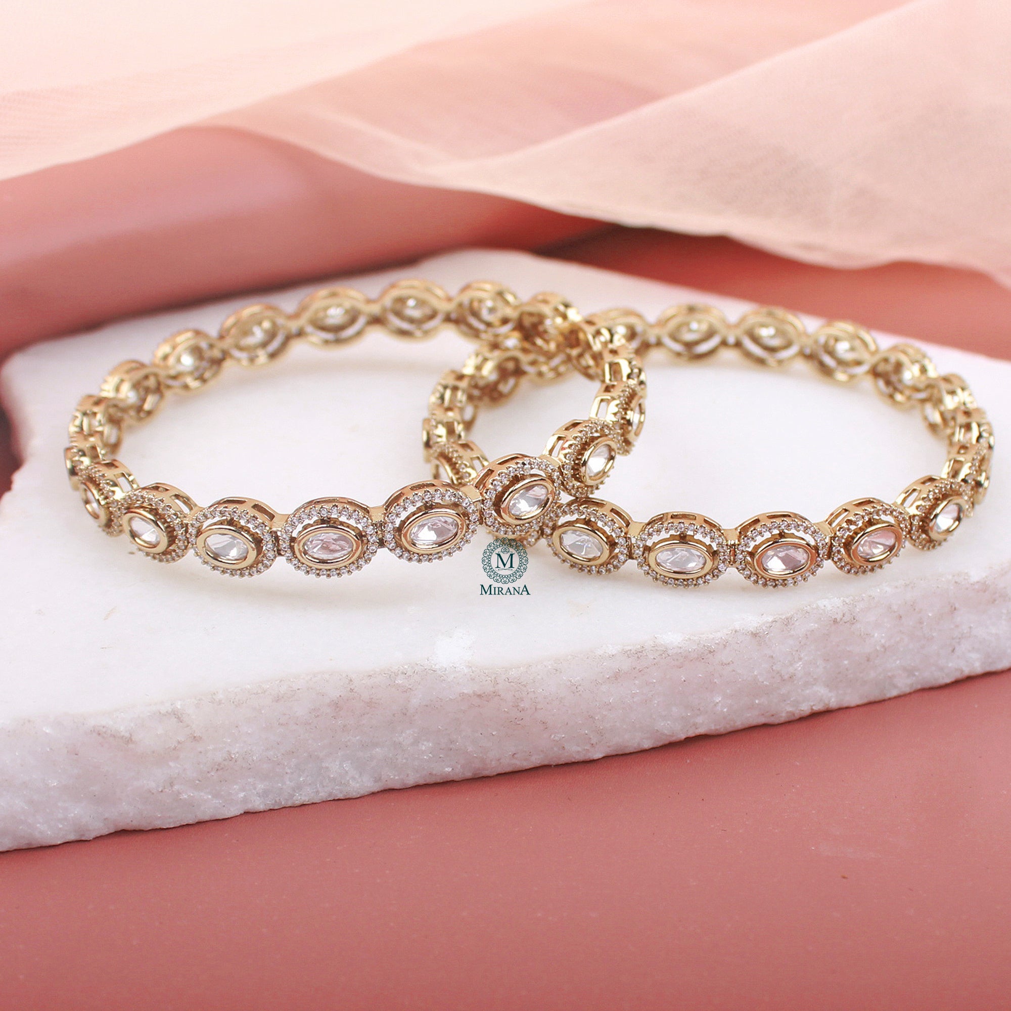 Isha Polki Designer Bangles