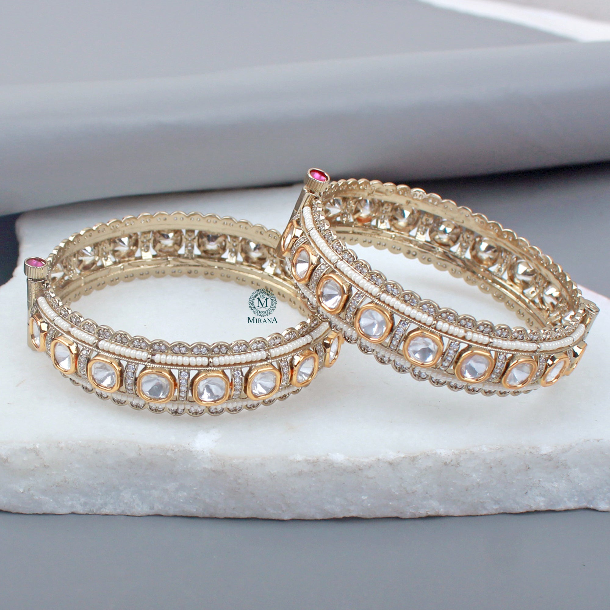 Kashvi Polki Designer Bangles