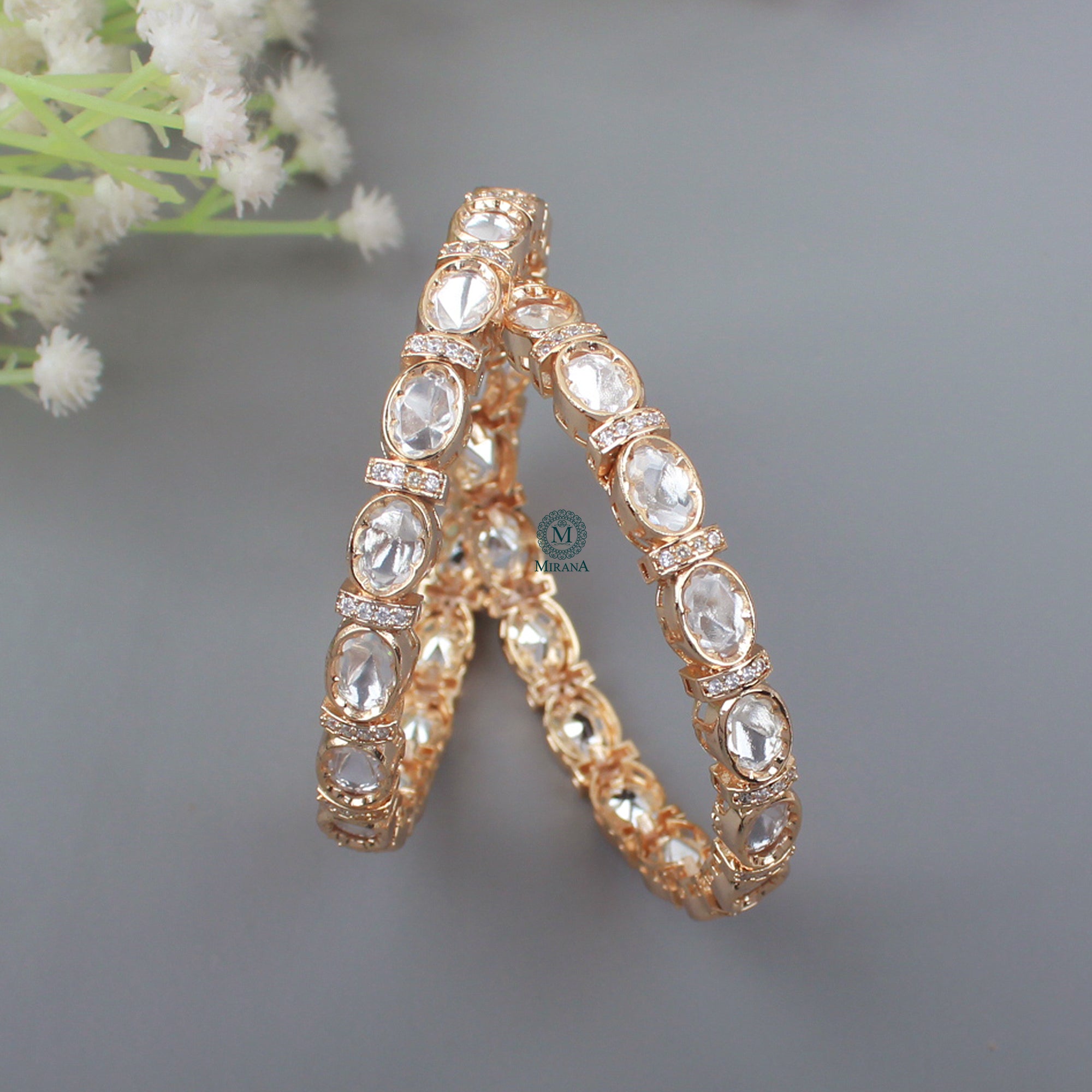 Trivika Polki Designer Bangles