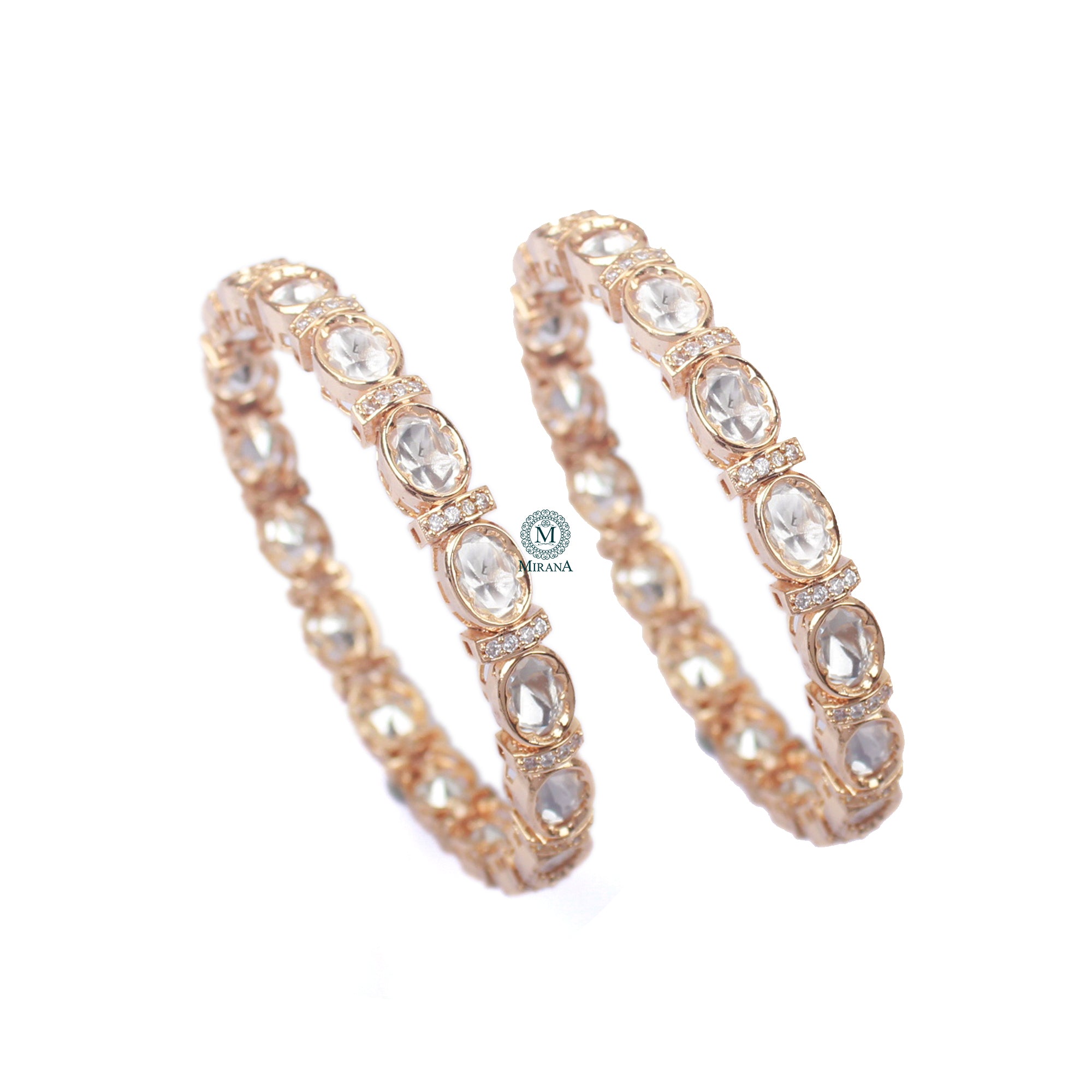 Trivika Polki Designer Bangles
