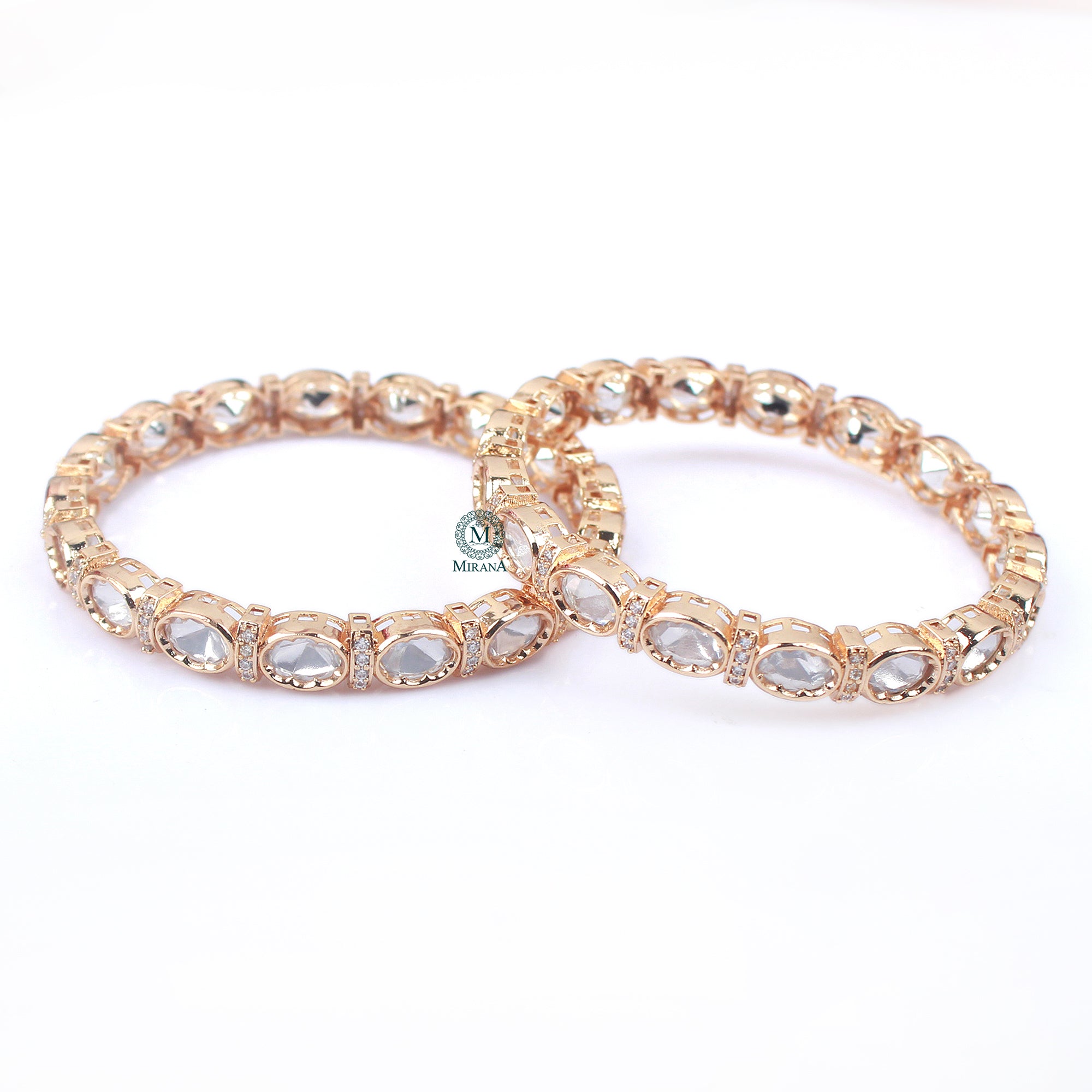 Trivika Polki Designer Bangles
