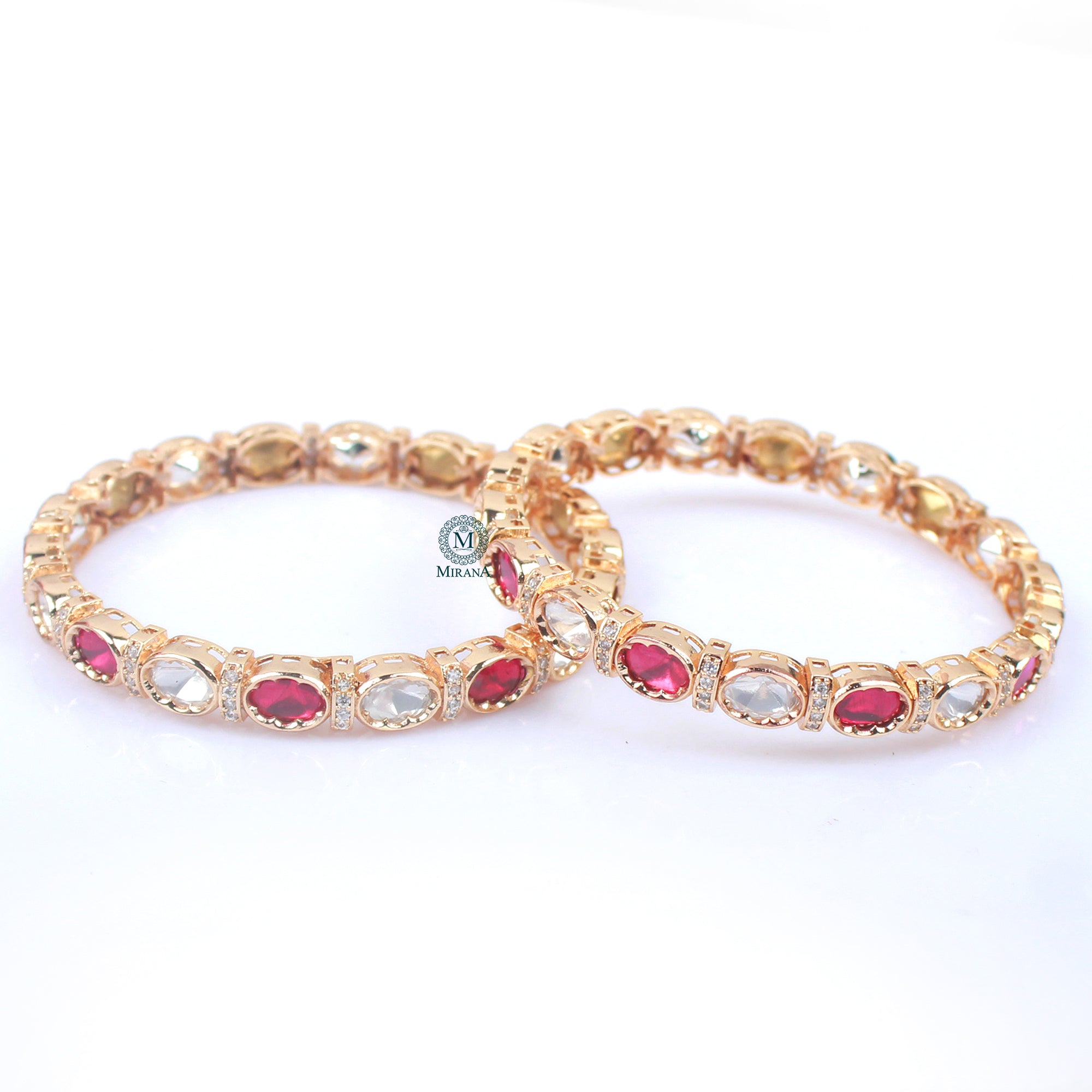 Trivika Polki Designer Bangles