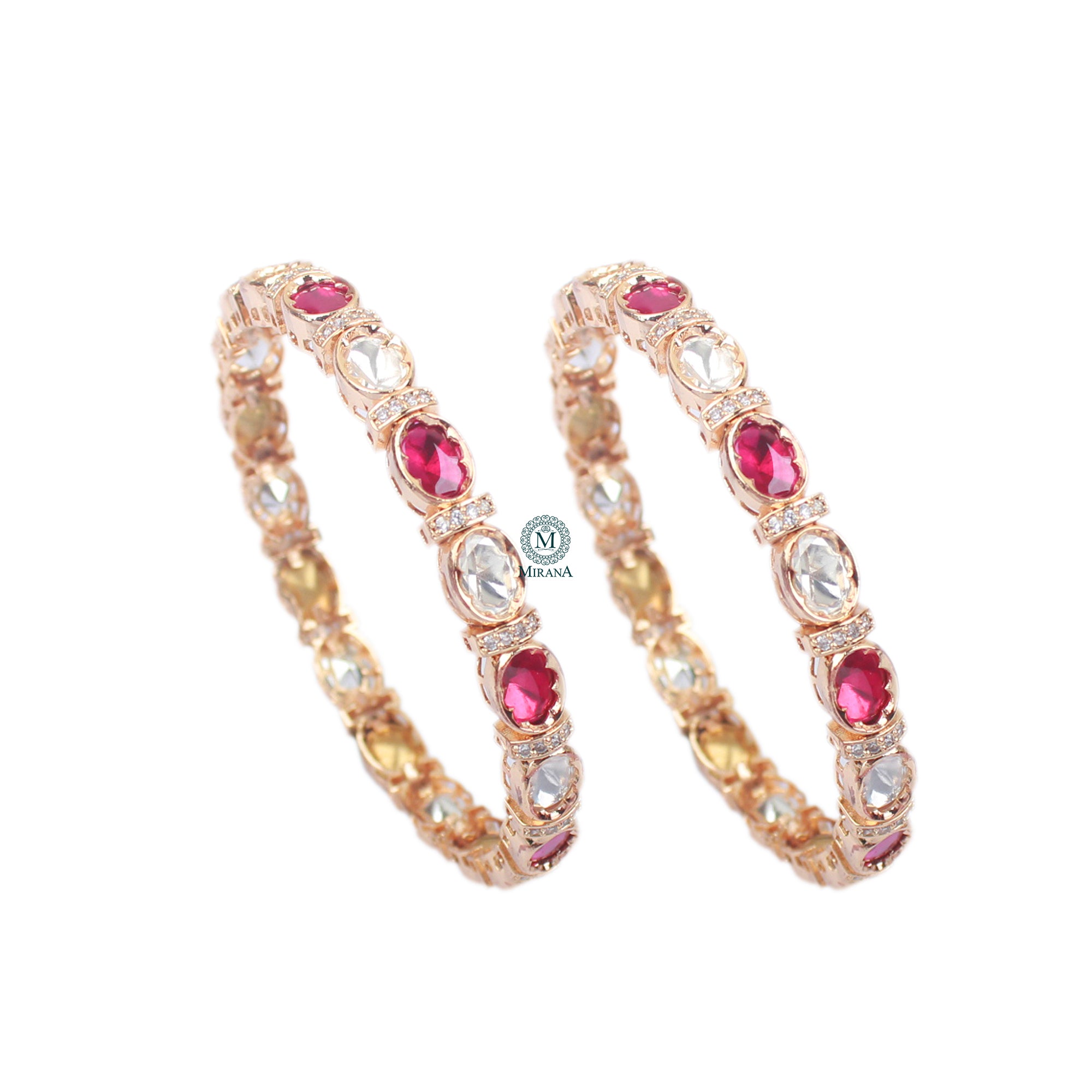 Trivika Polki Designer Bangles