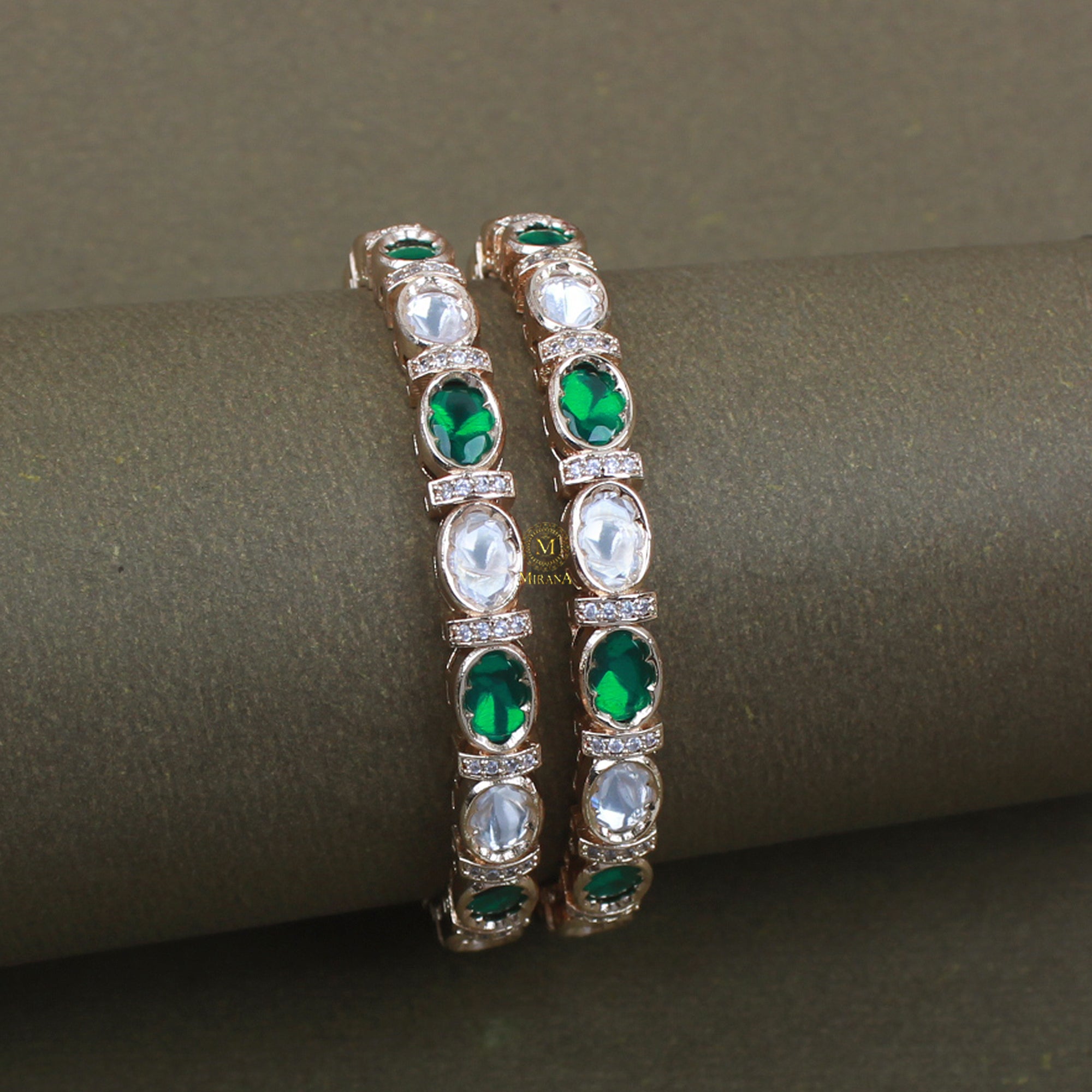 Trivika Polki Designer Bangles