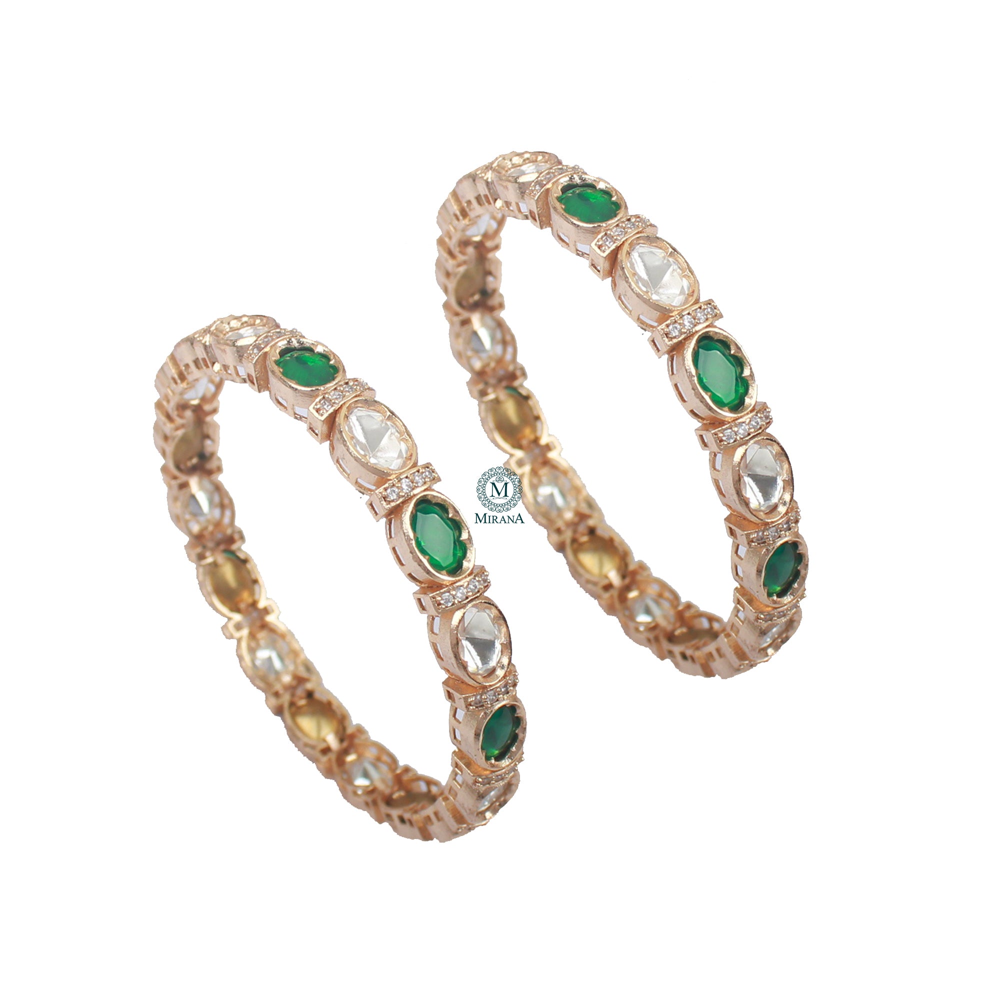 Trivika Polki Designer Bangles