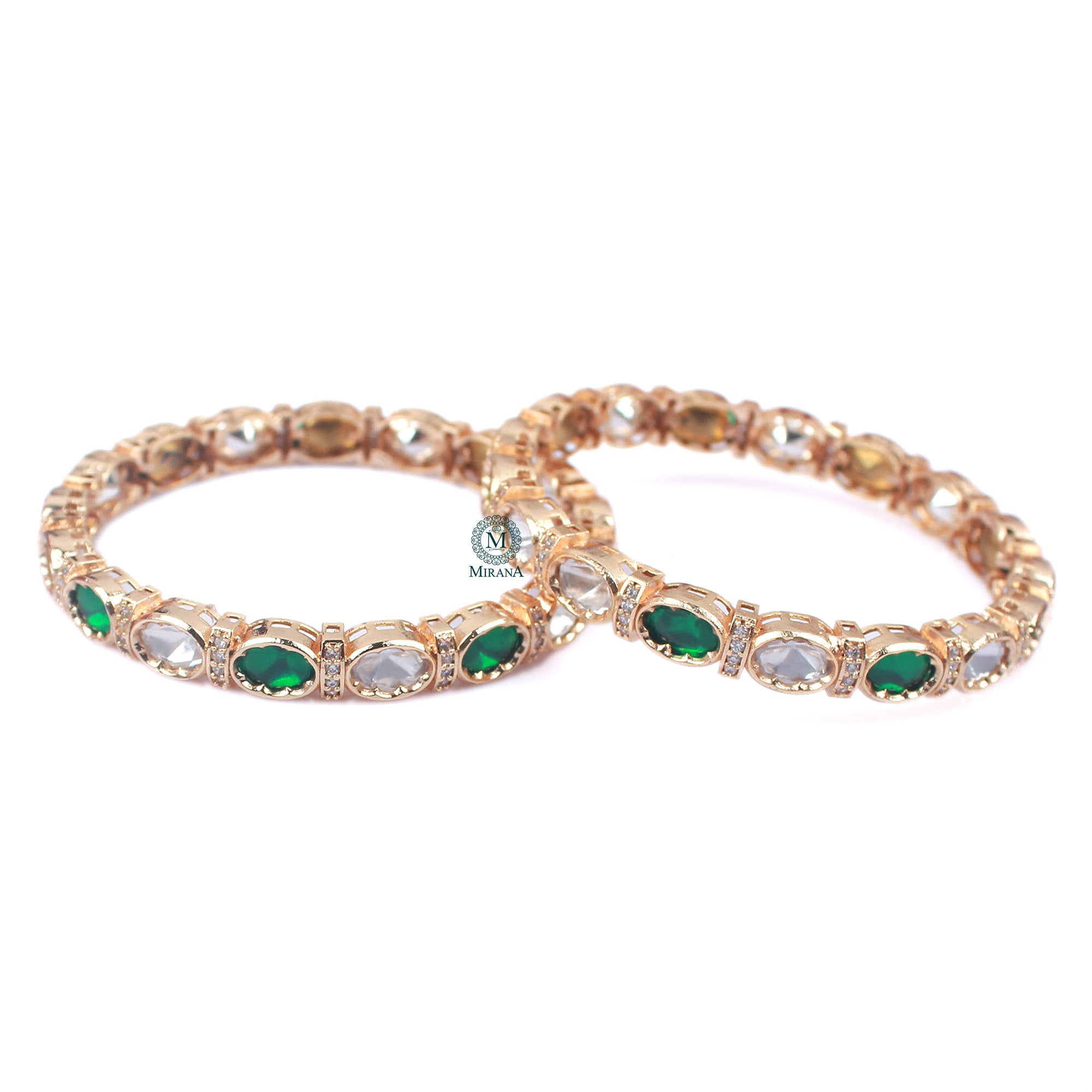 Trivika Polki Designer Bangles