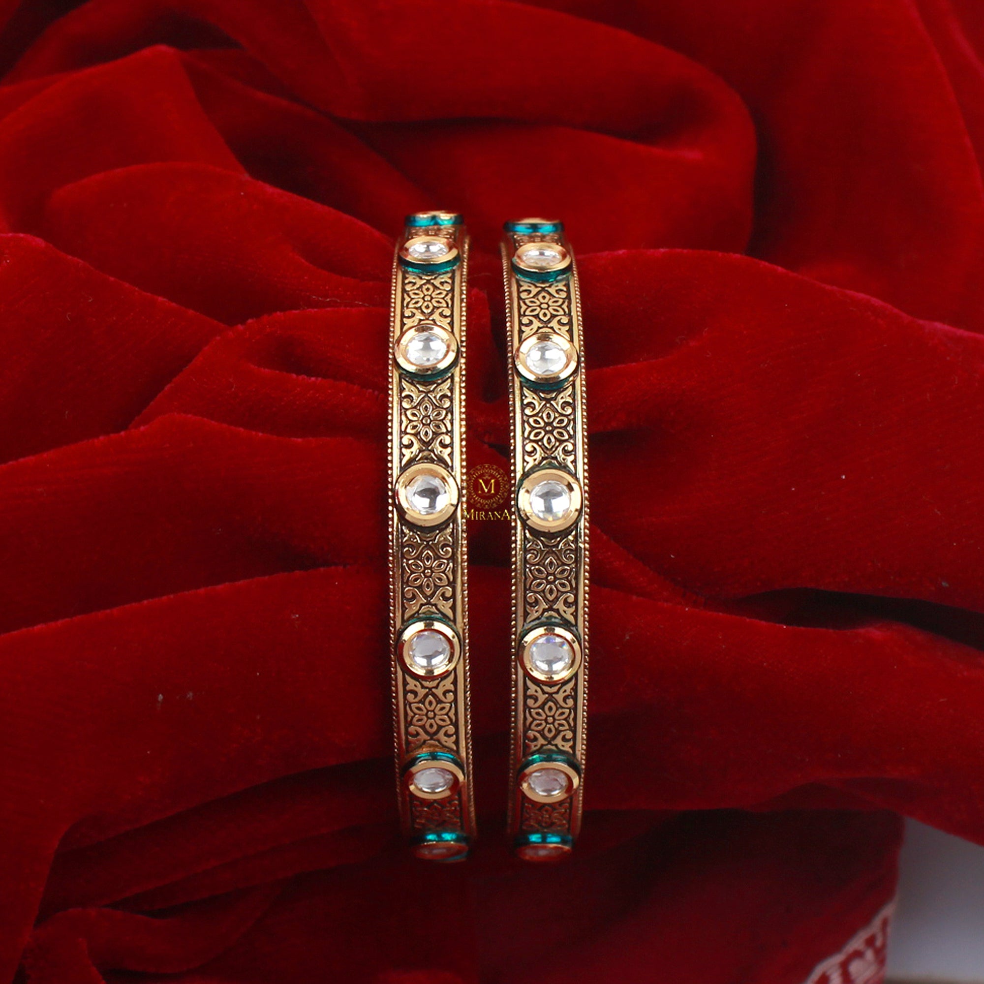 Vritika Polki Designer Bangles