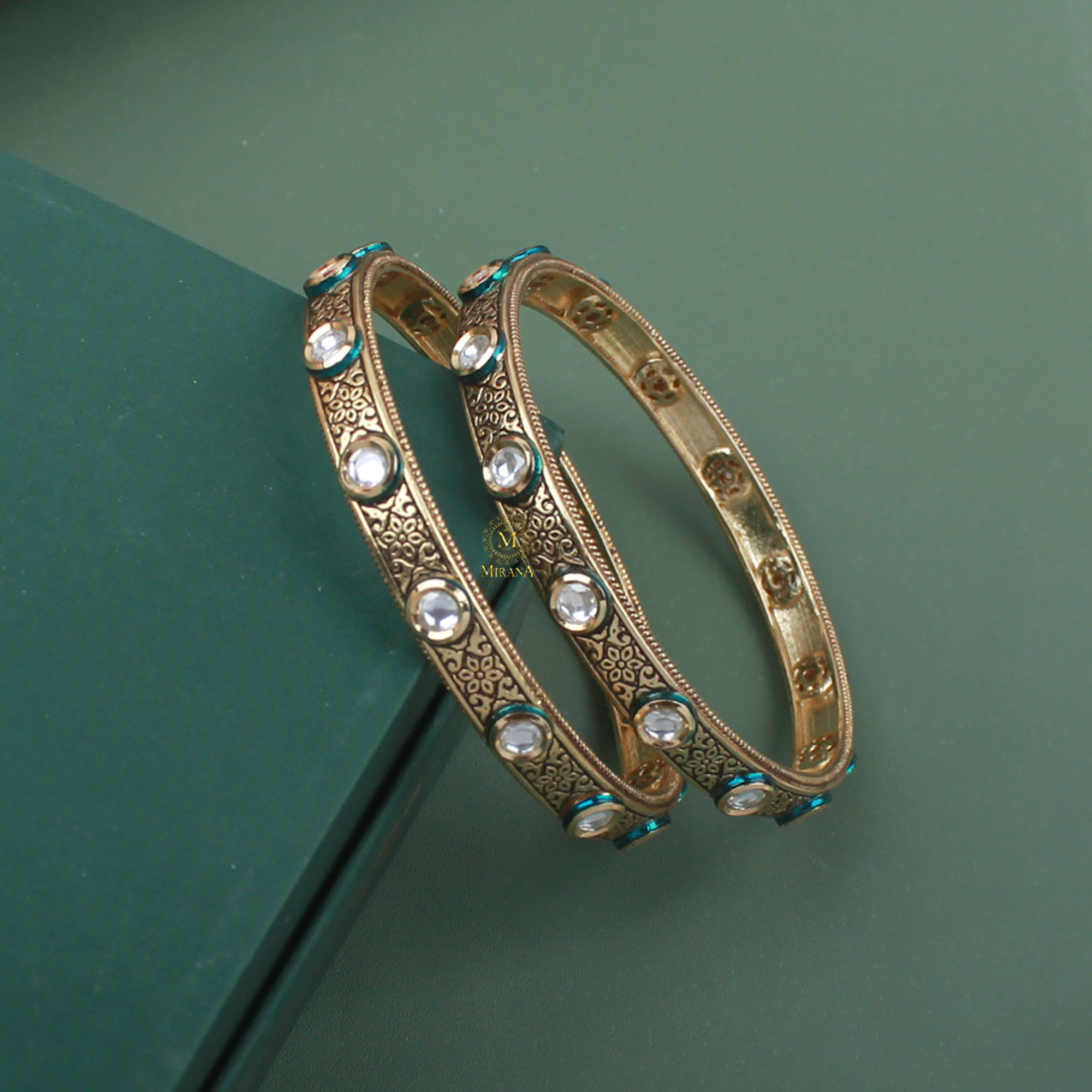 Vritika Polki Designer Bangles