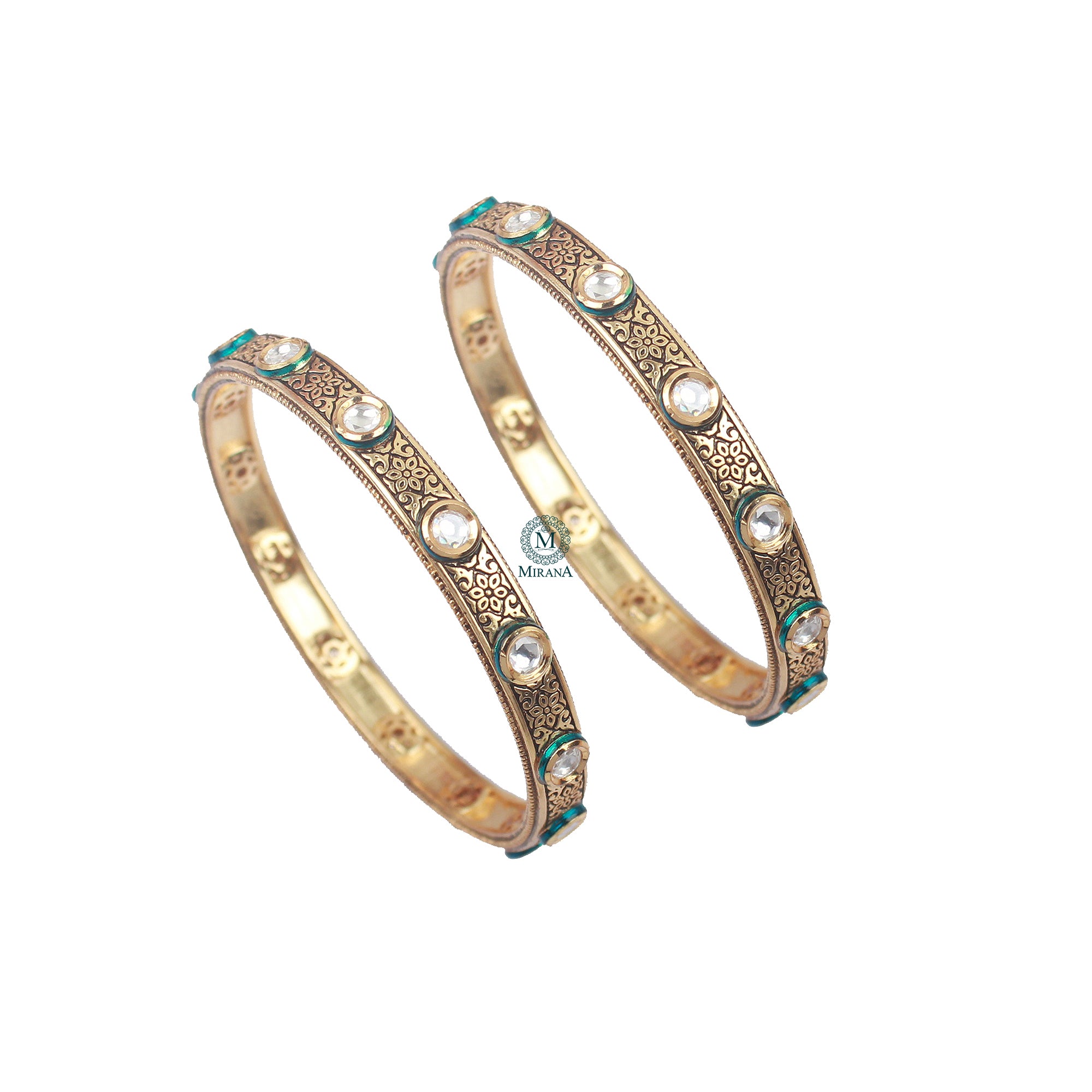 Vritika Polki Designer Bangles