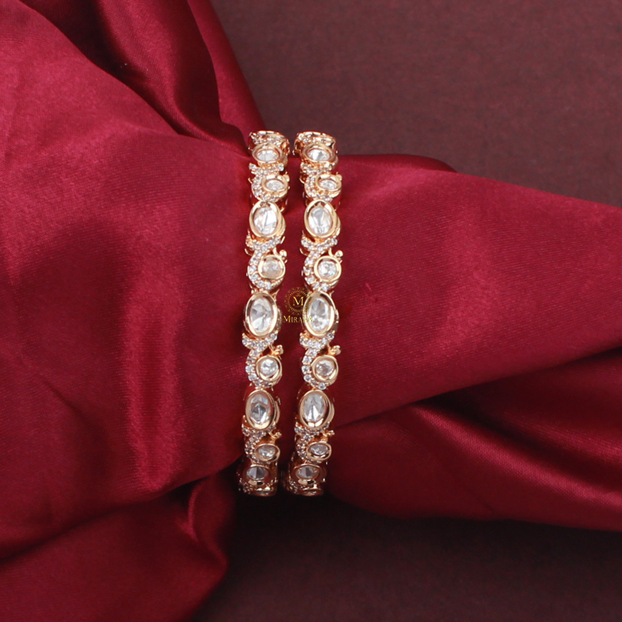 Tushi Polki Designer Bangles
