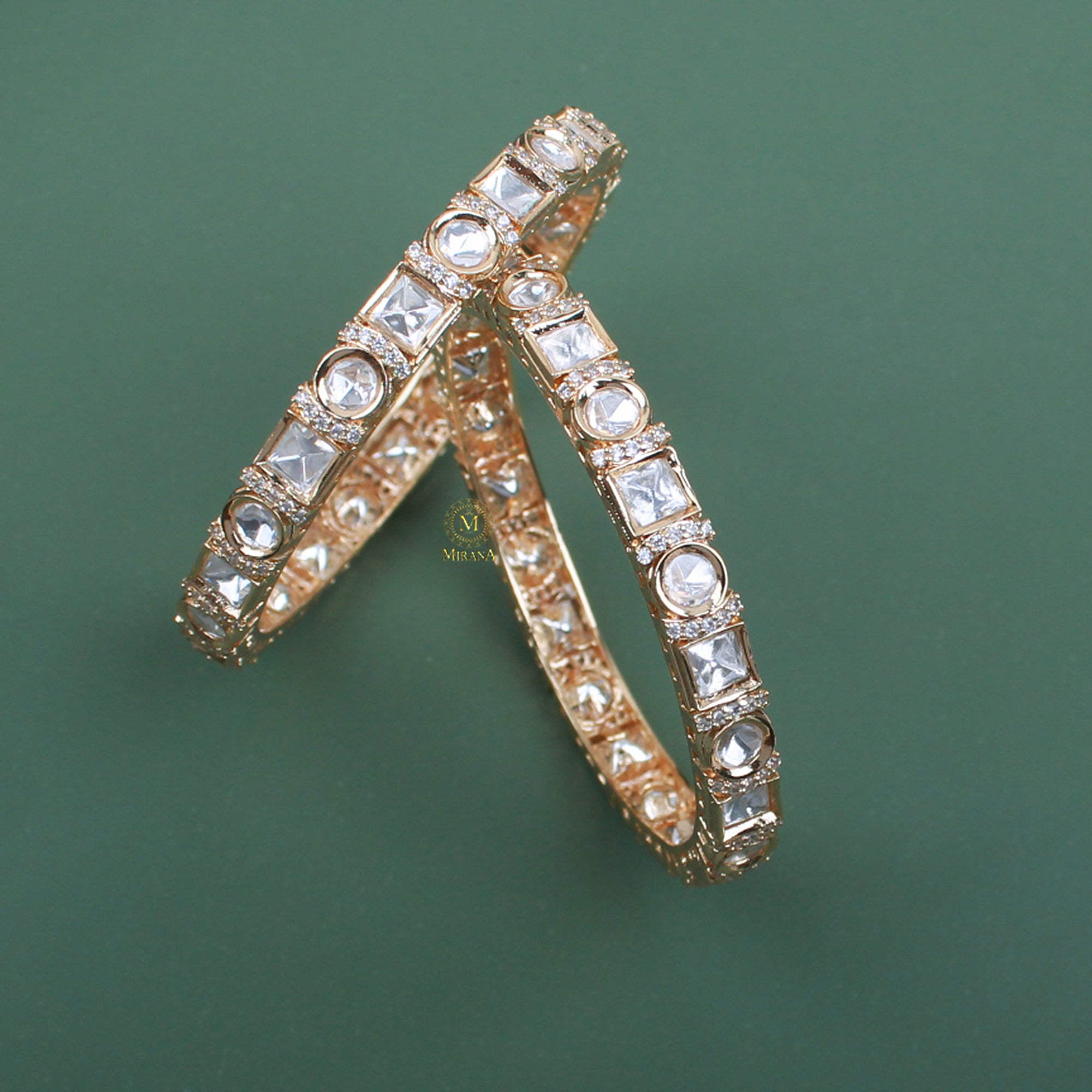 Trinishi Polki Designer Bangles