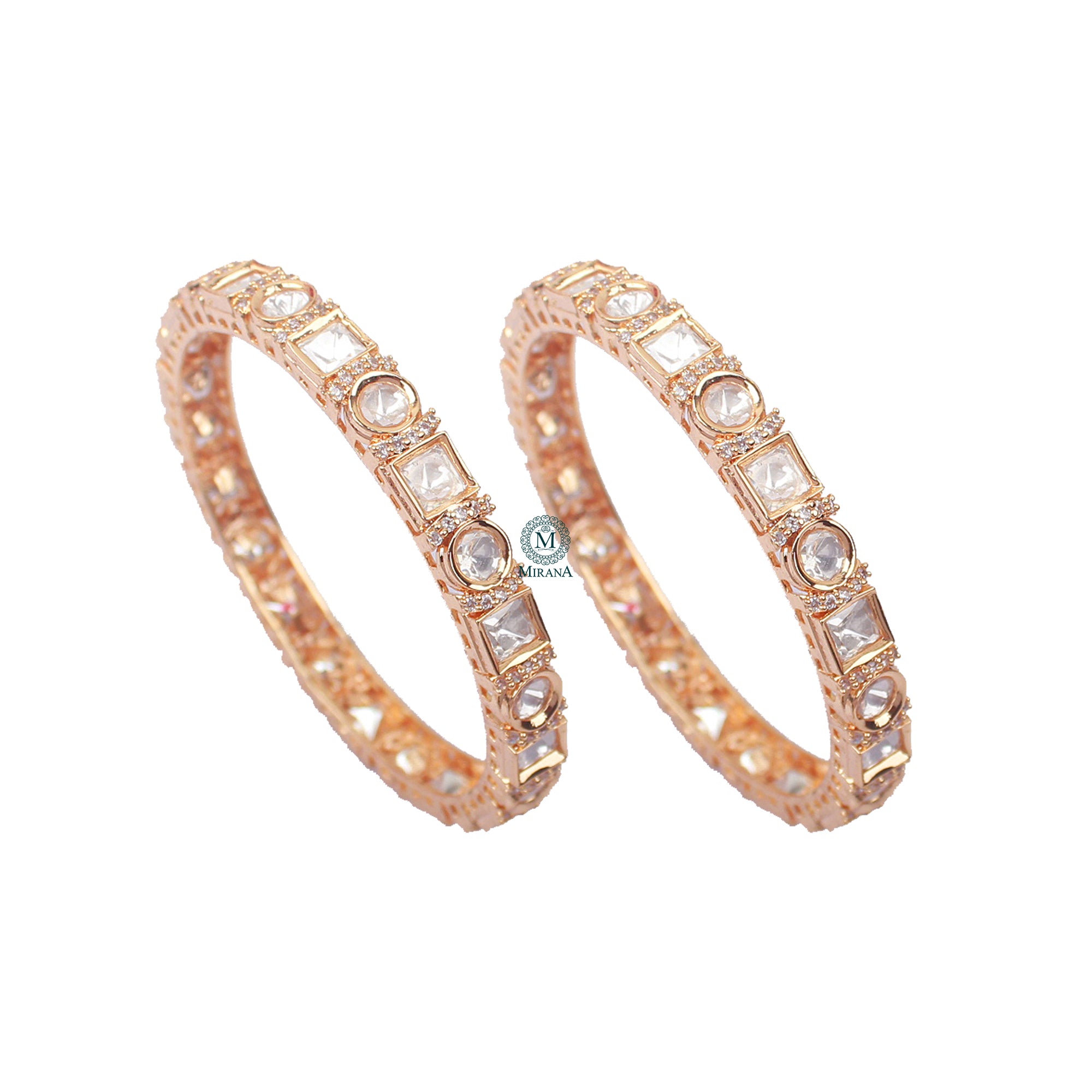 Trinishi Polki Designer Bangles