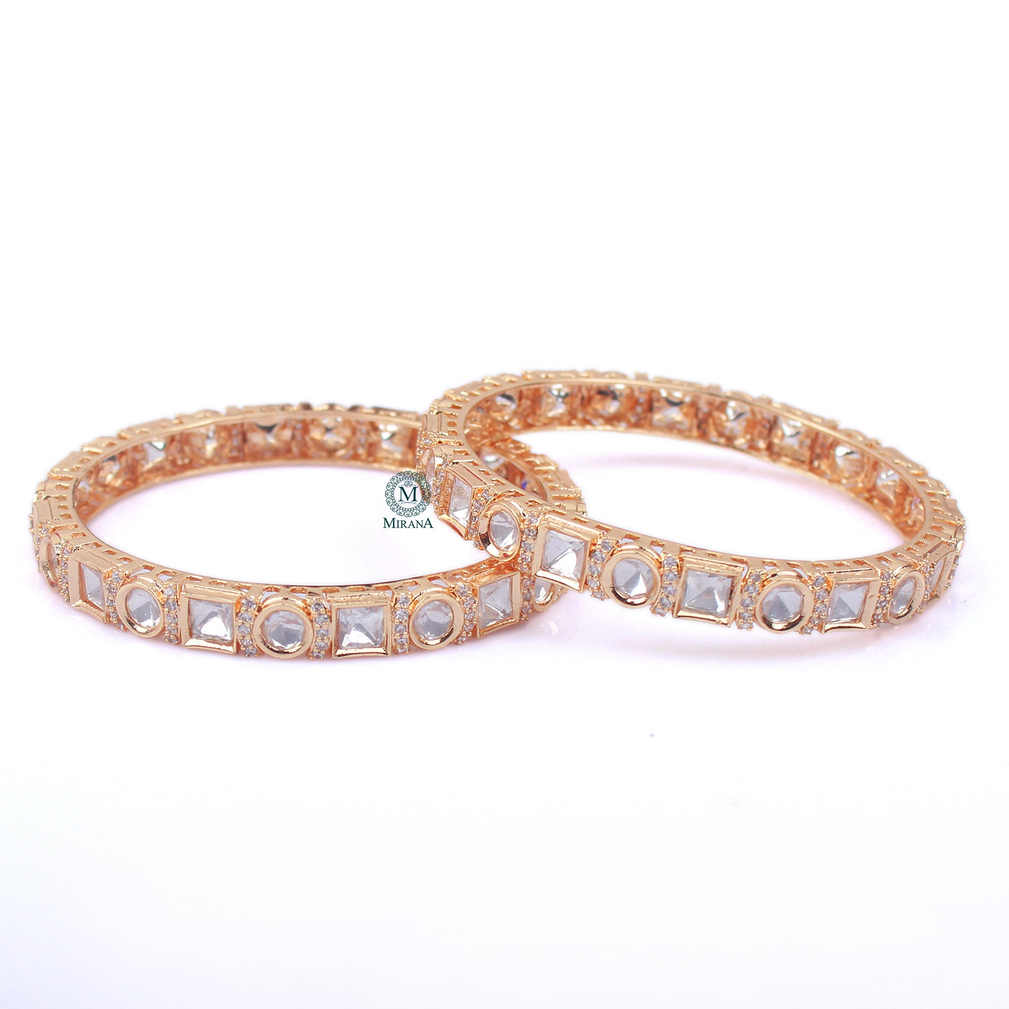 Trinishi Polki Designer Bangles
