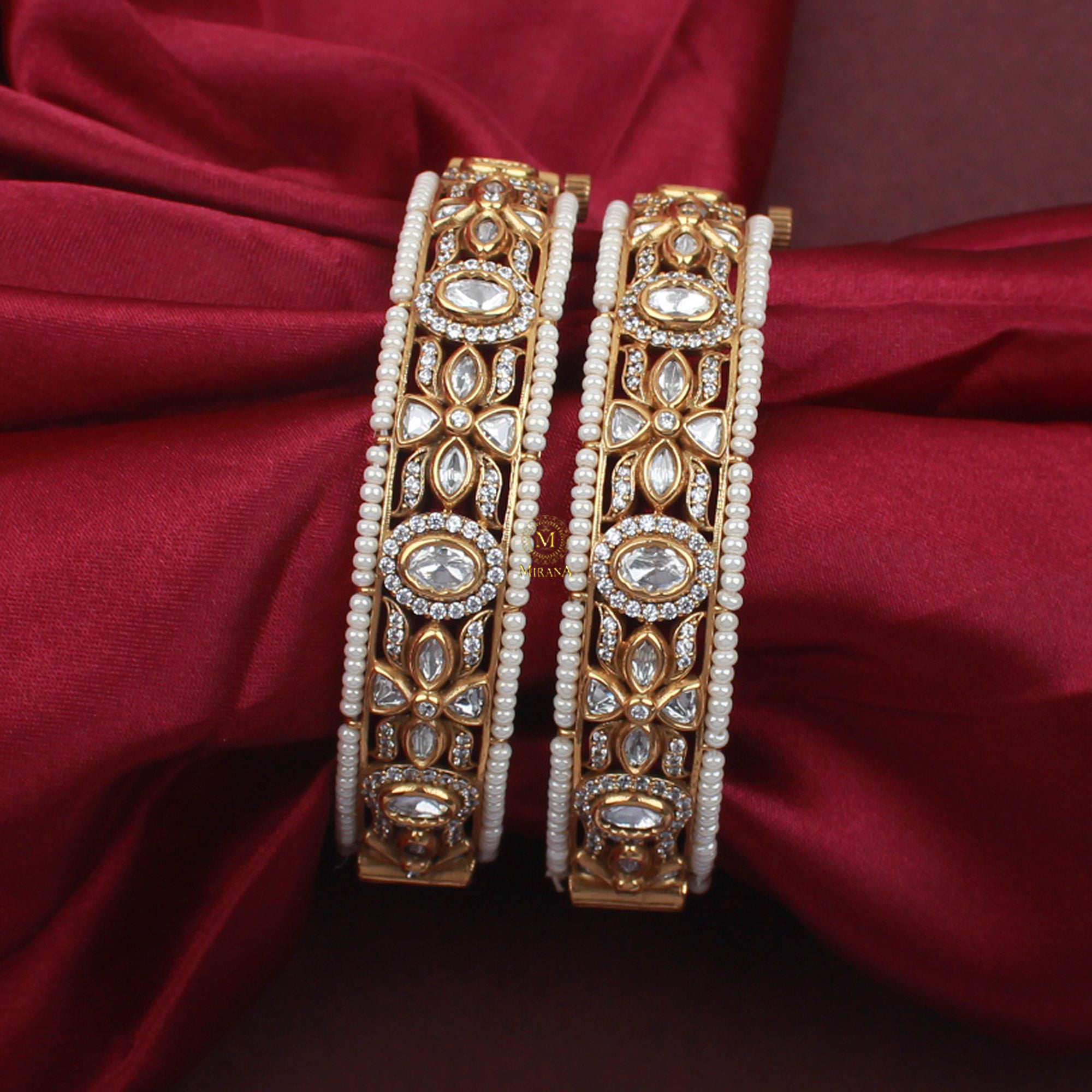 Ridha Polki Designer Bangles