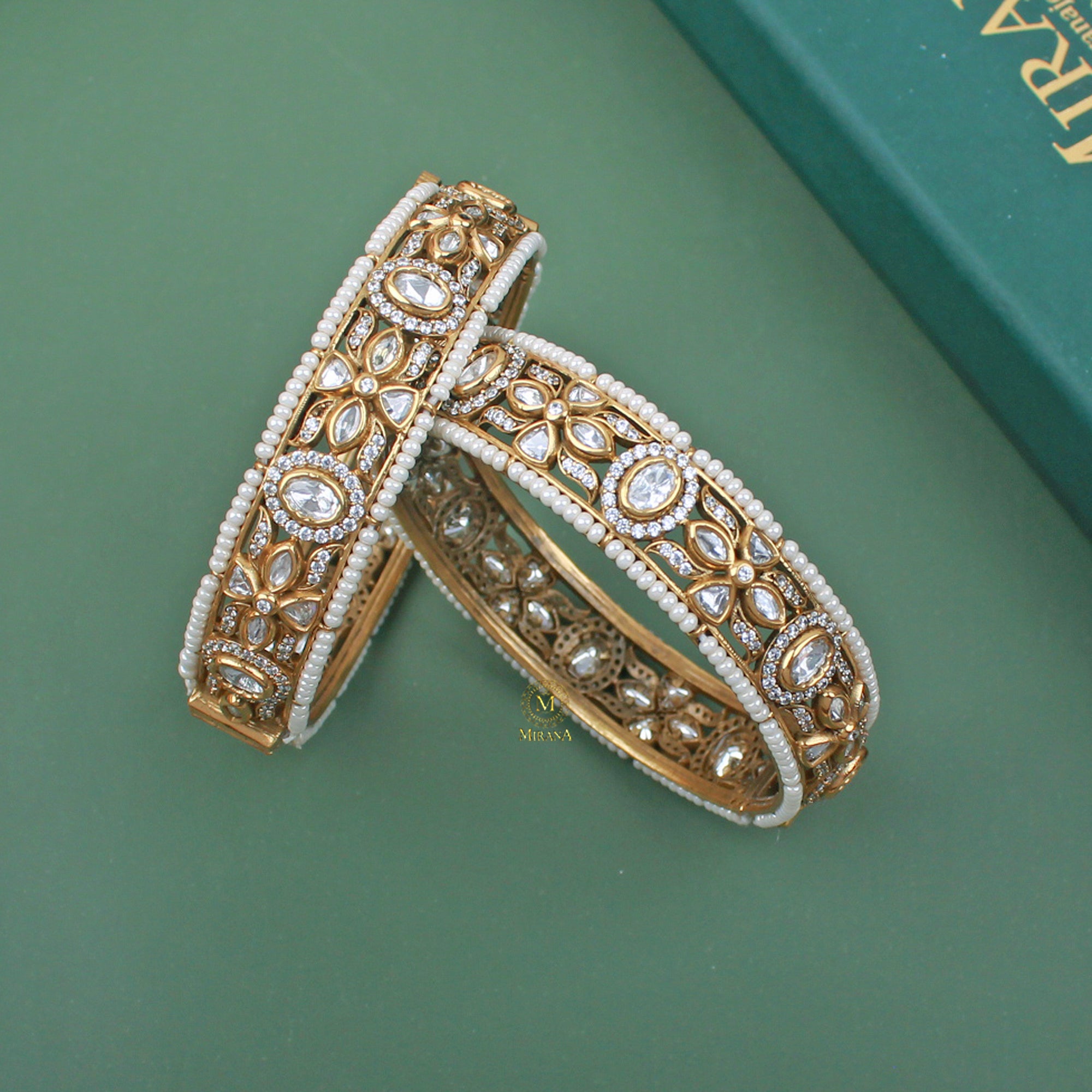 Ridha Polki Designer Bangles