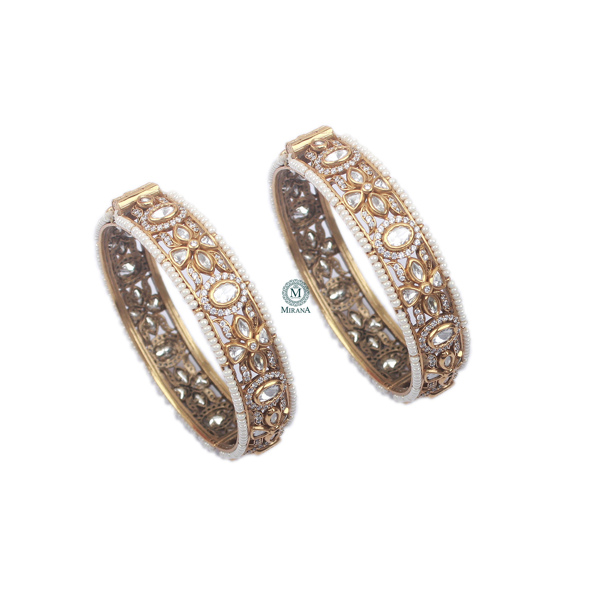 Ridha Polki Designer Bangles