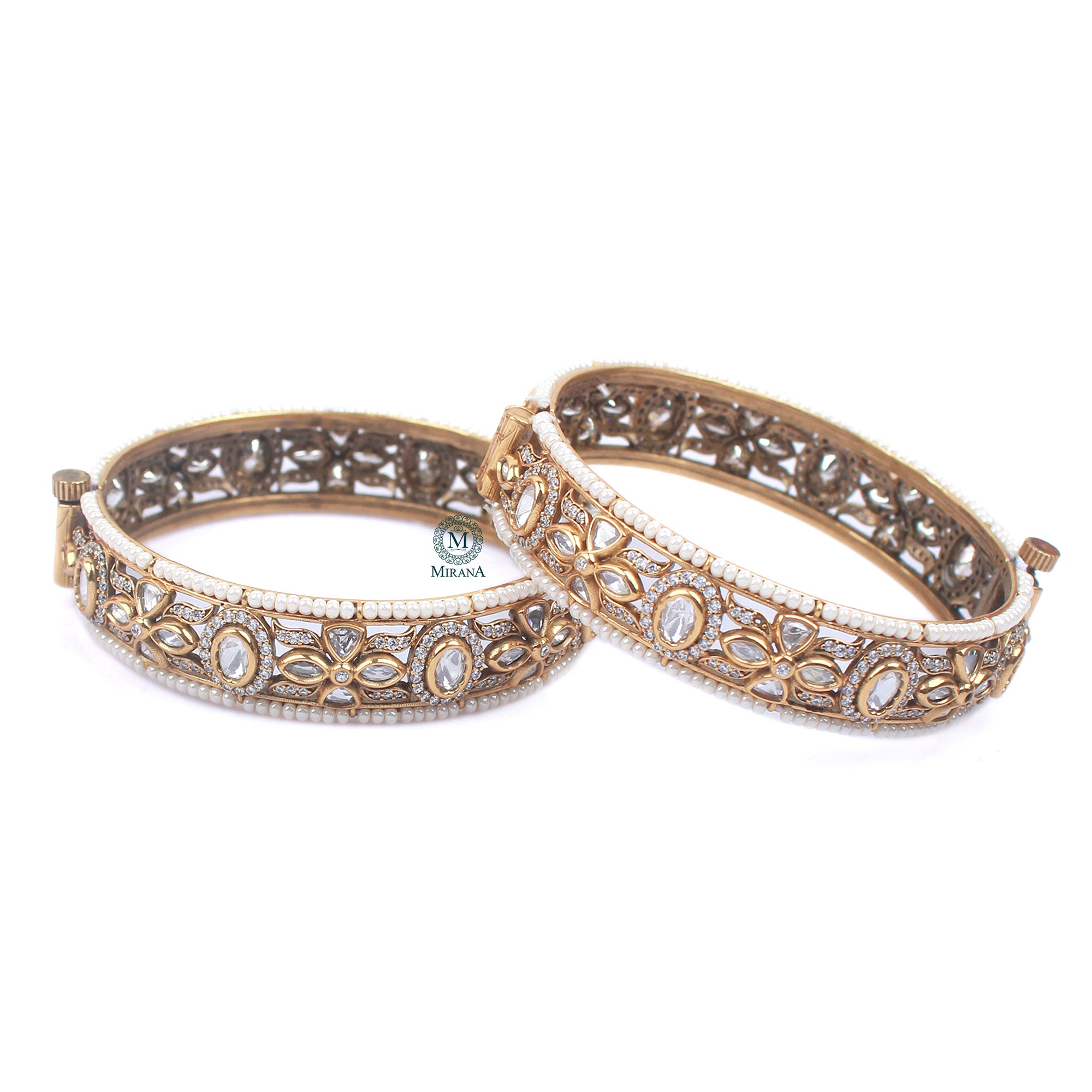 Ridha Polki Designer Bangles