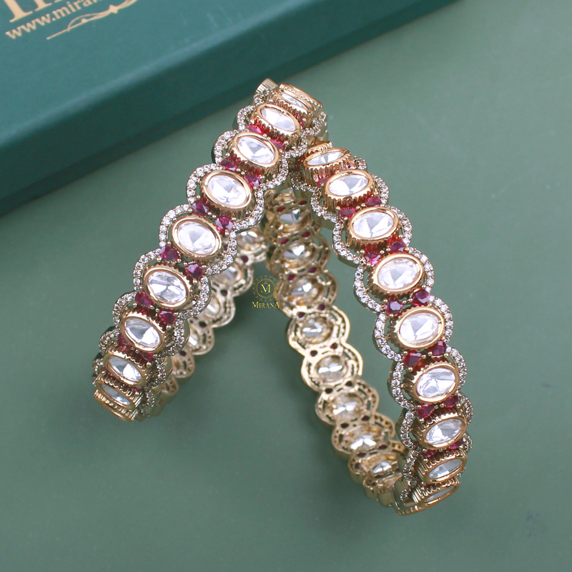 Adira Polki Designer Bangles