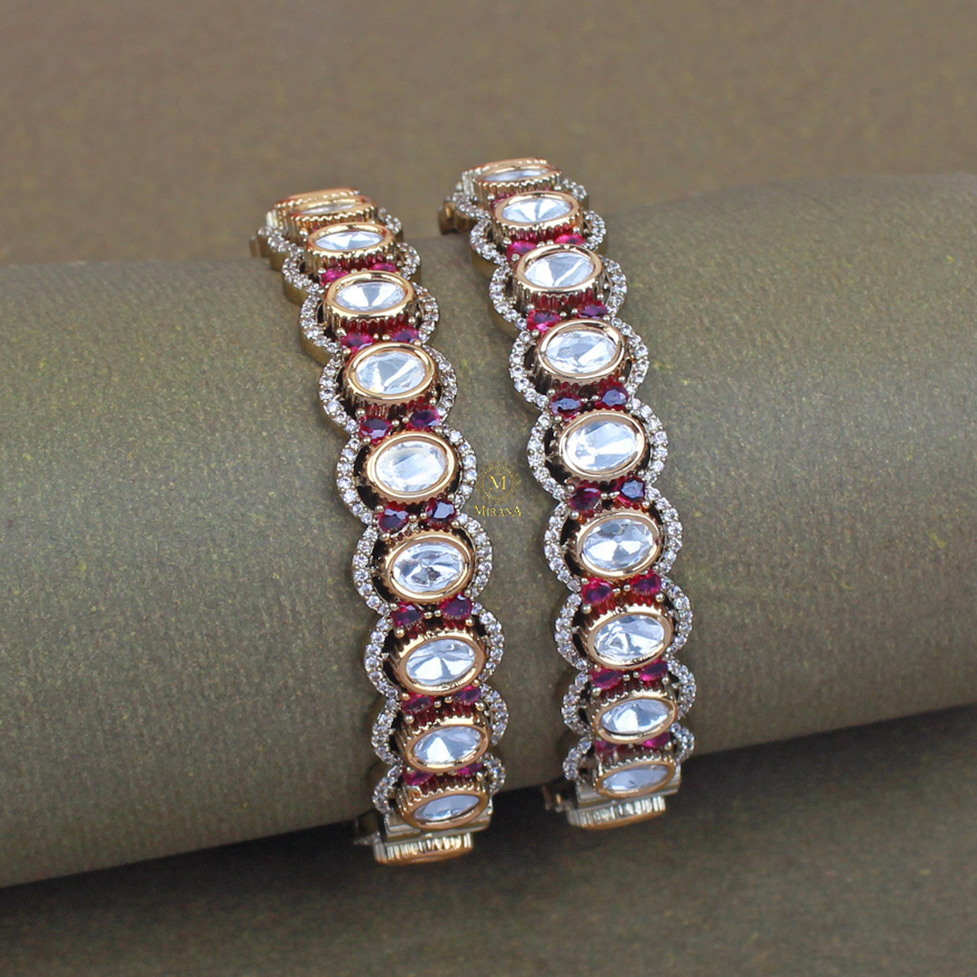 Adira Polki Designer Bangles