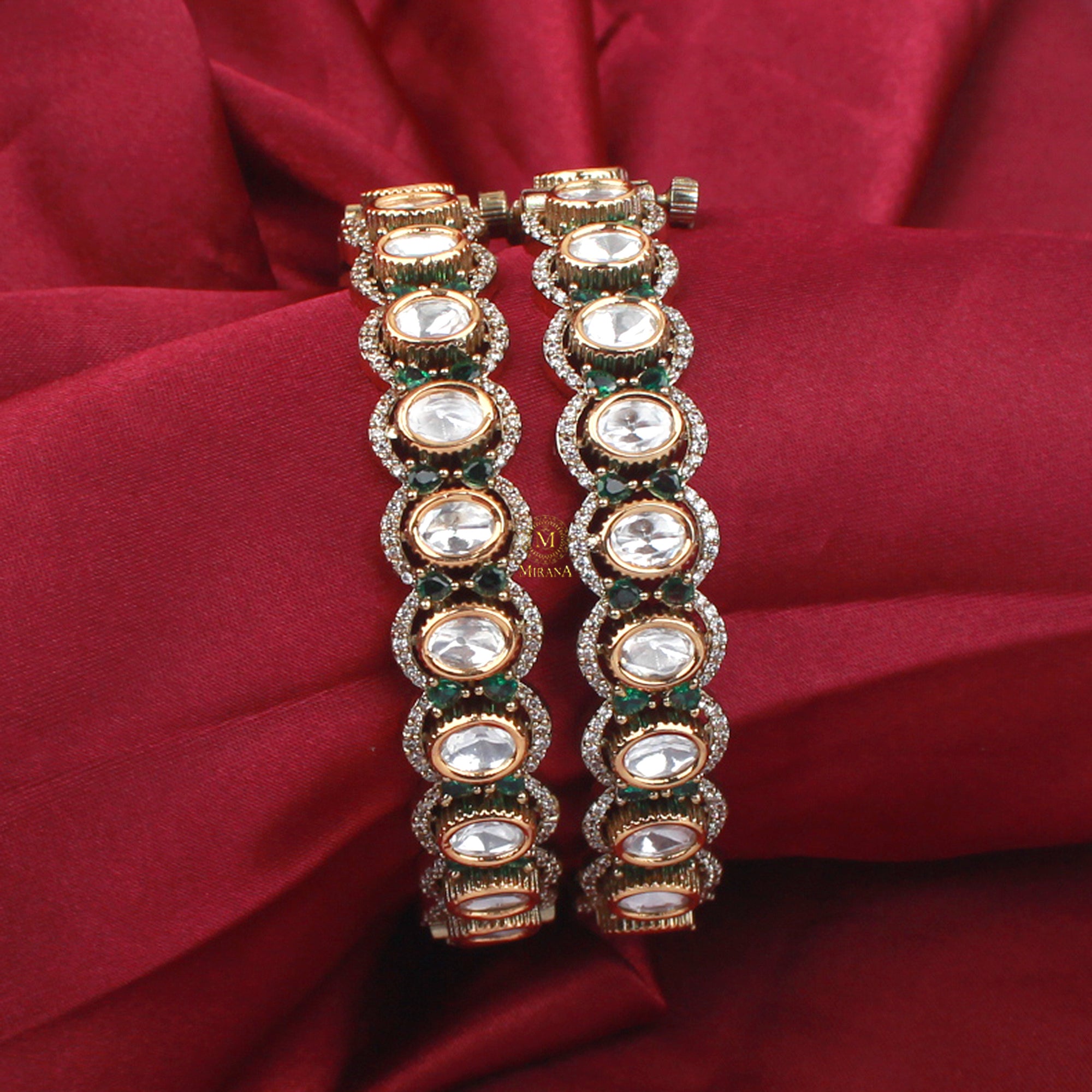 Adira Polki Designer Bangles