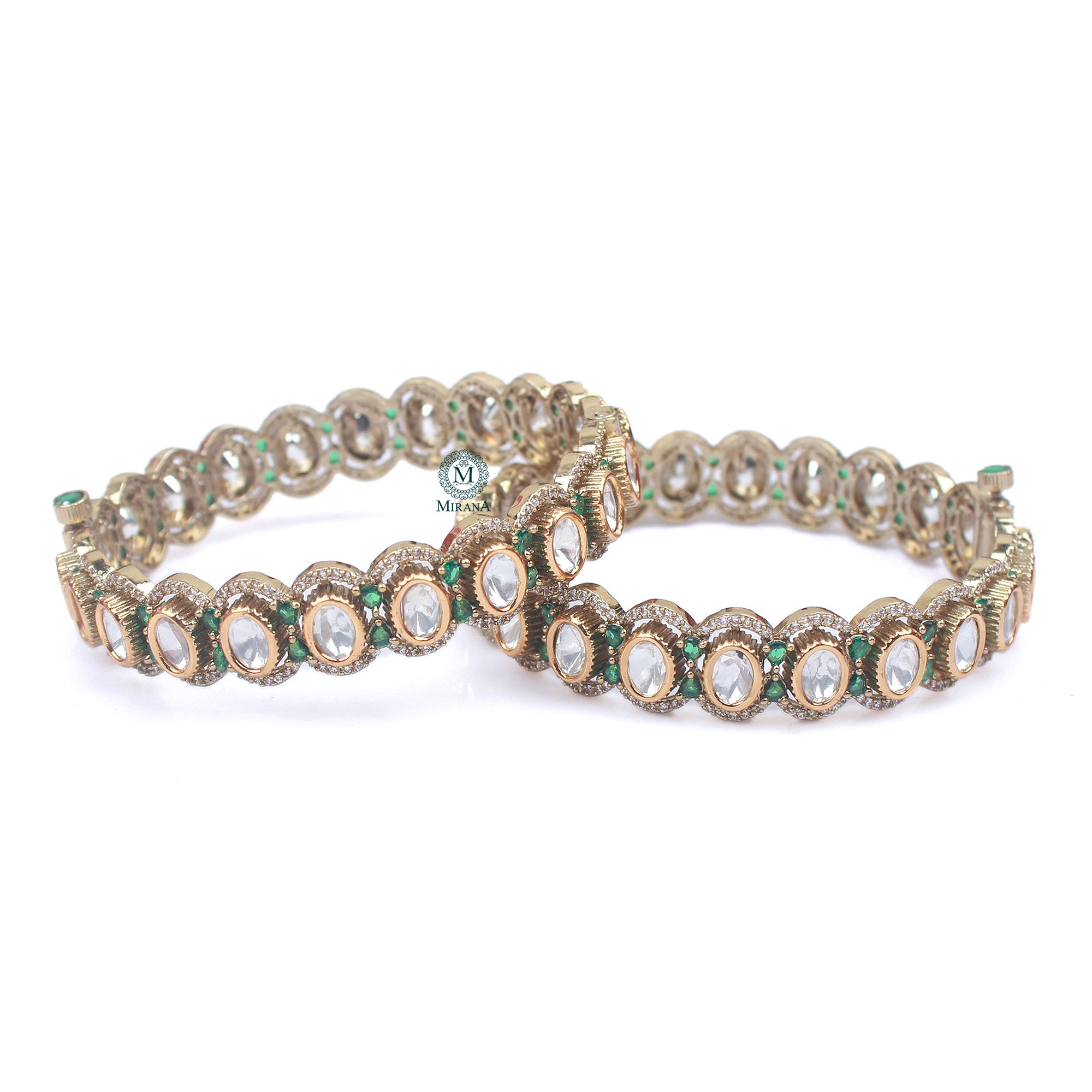 Adira Polki Designer Bangles