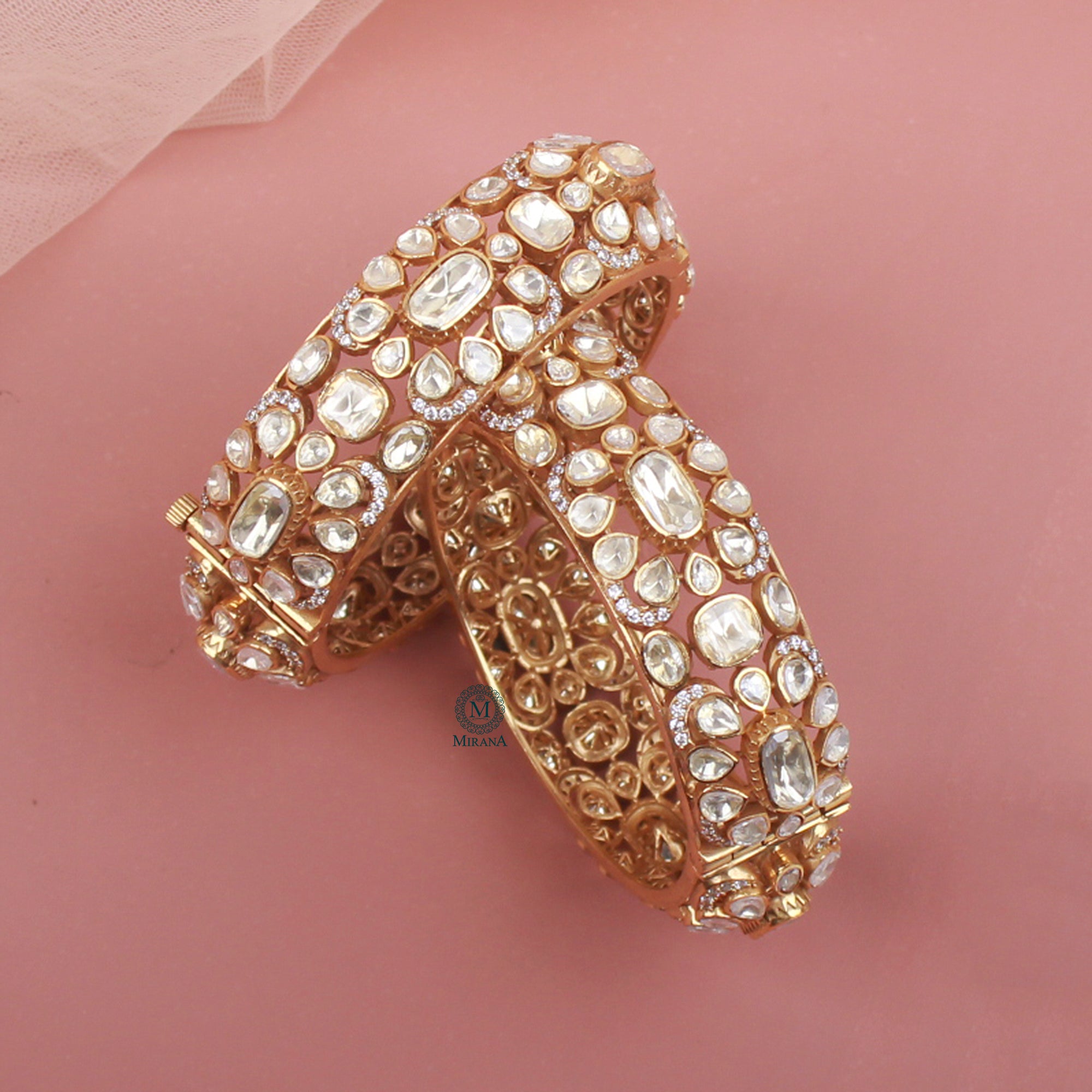 Geeta Moissanite Designer Bangles