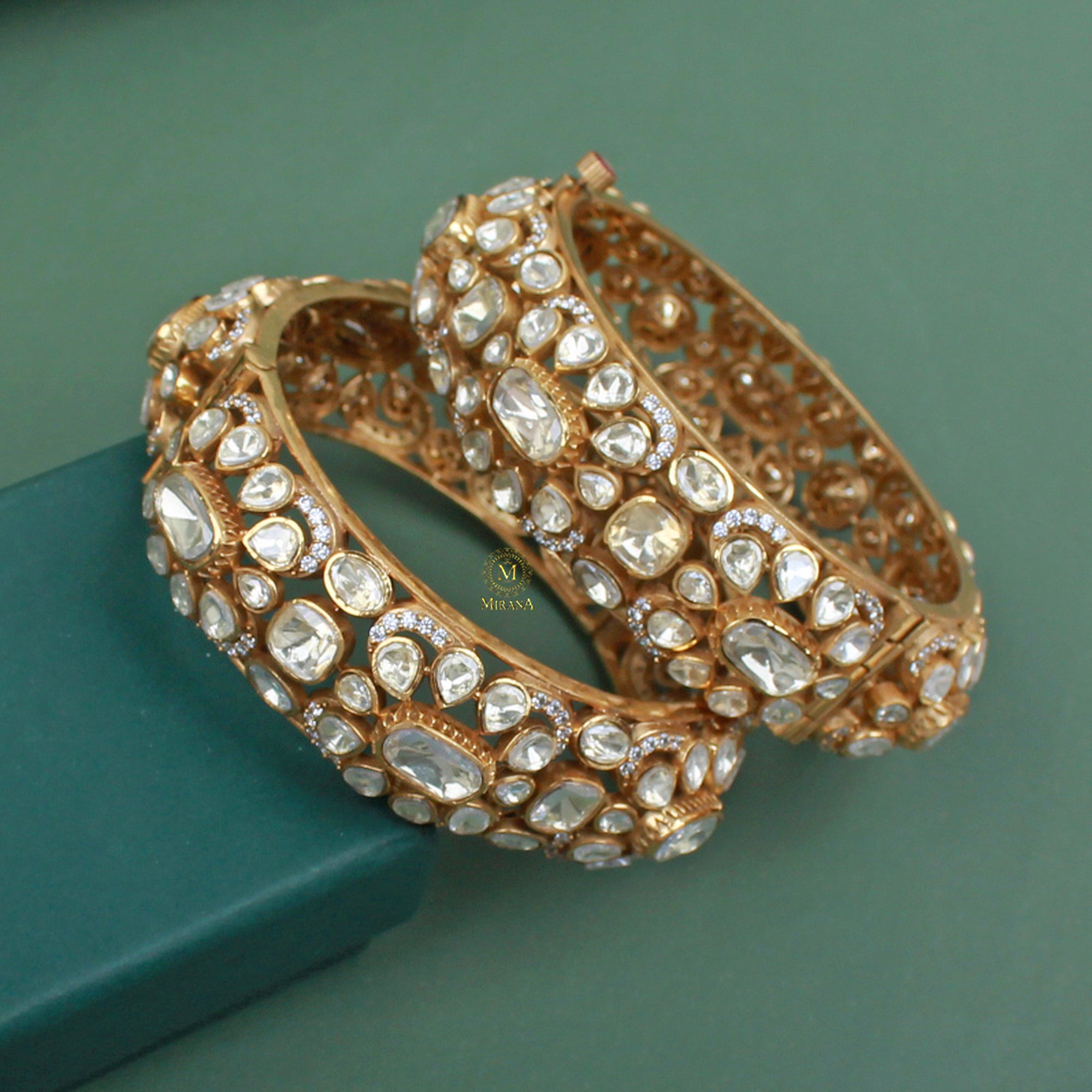 Geeta Moissanite Designer Bangles