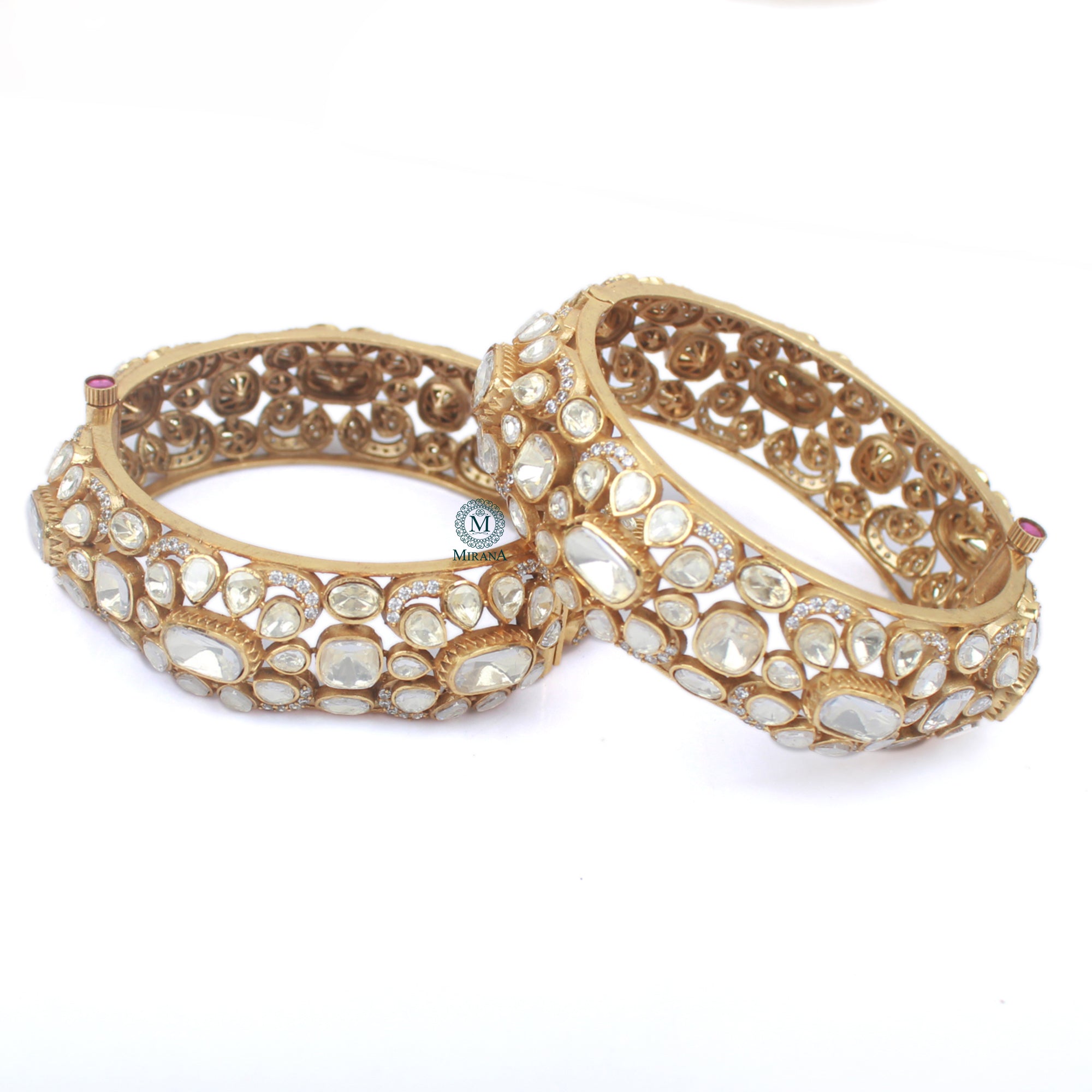 Geeta Moissanite Designer Bangles