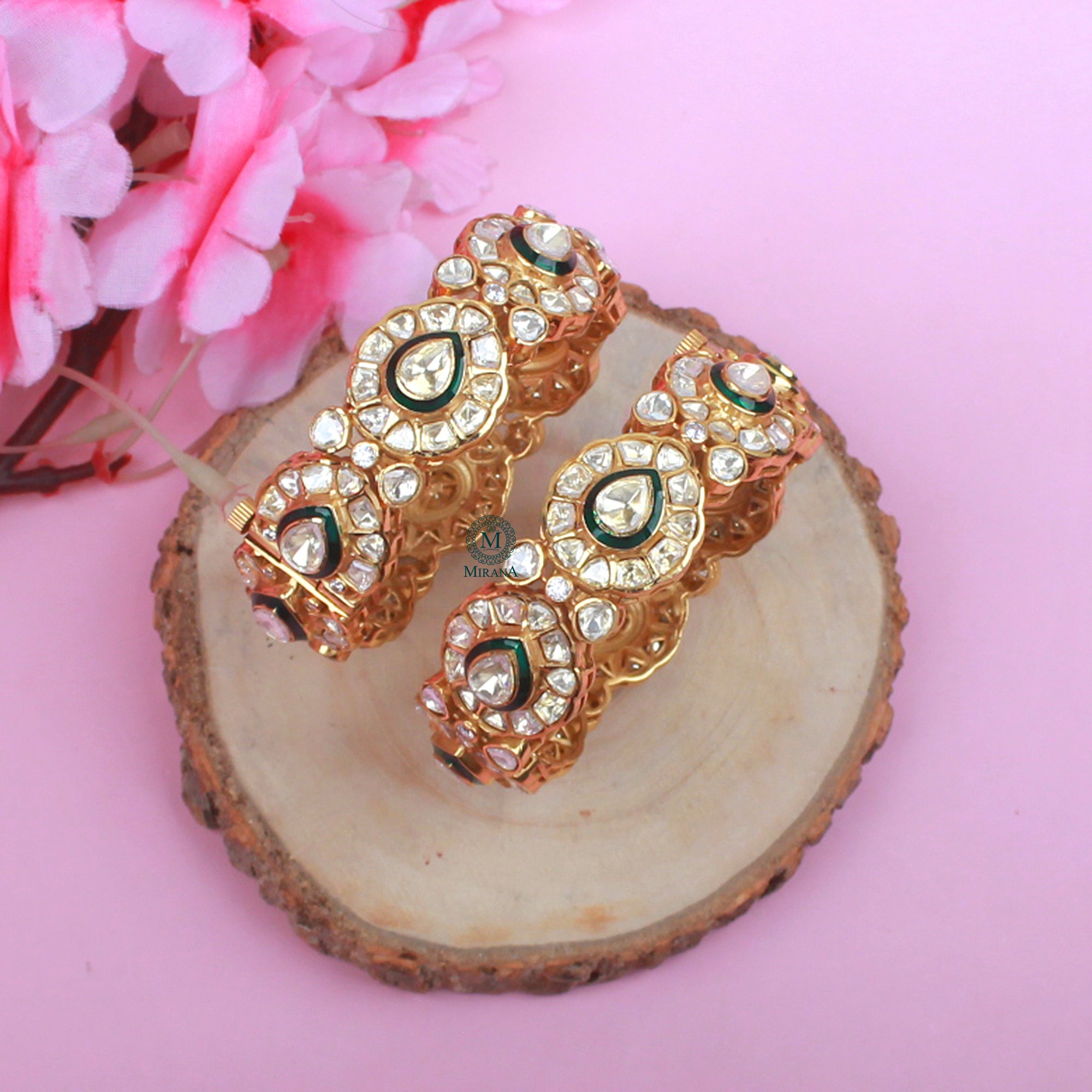 Rashmika Moissanite Designer Bangles