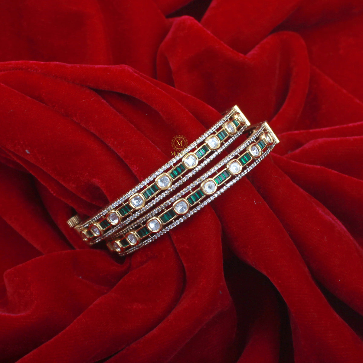 Yanishi Polki Designer Bangles