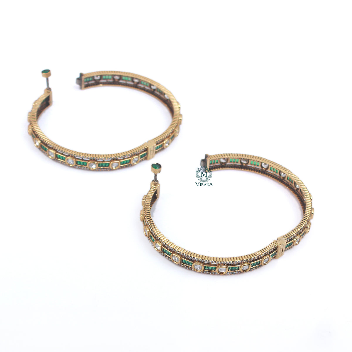 Yanishi Polki Designer Bangles