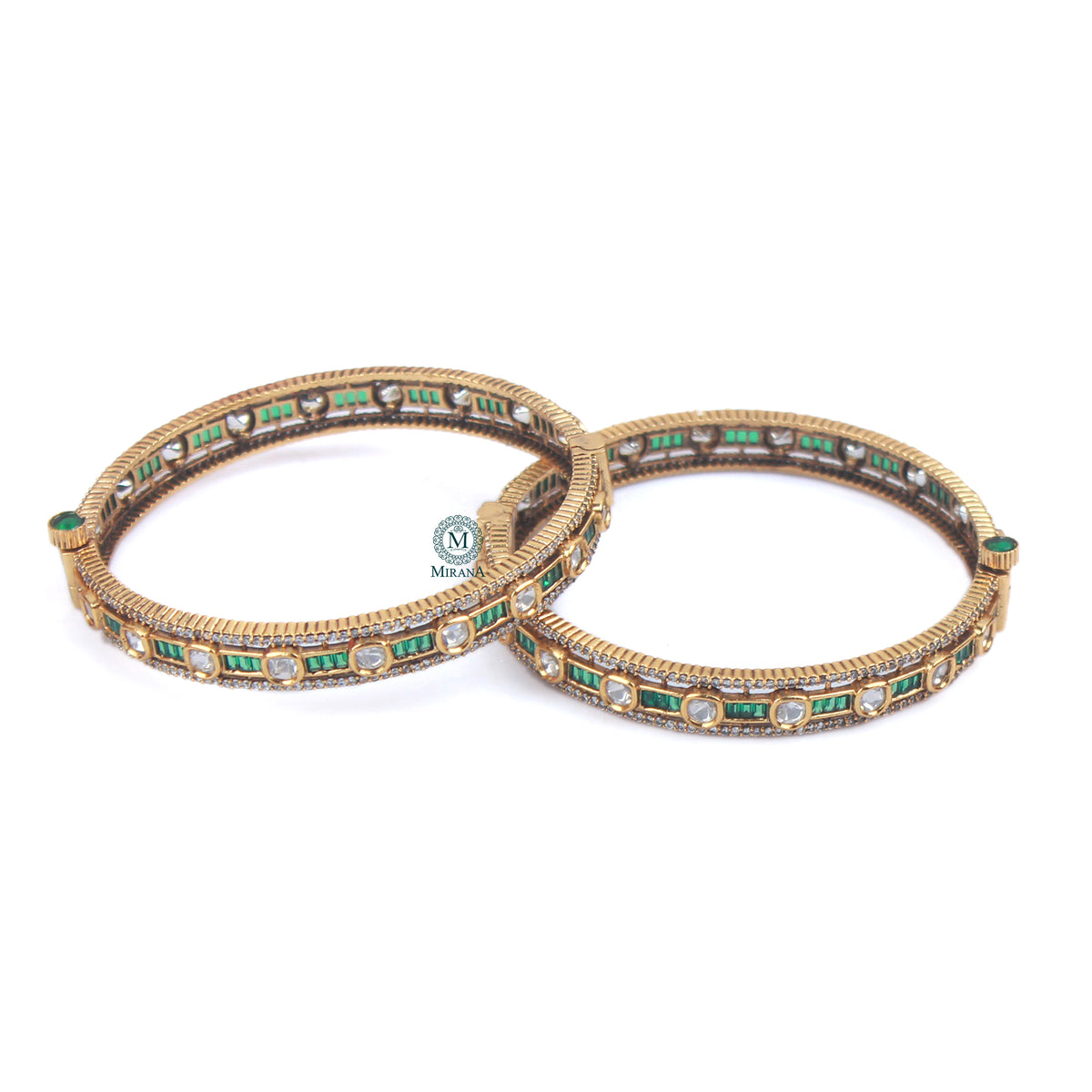 Yanishi Polki Designer Bangles