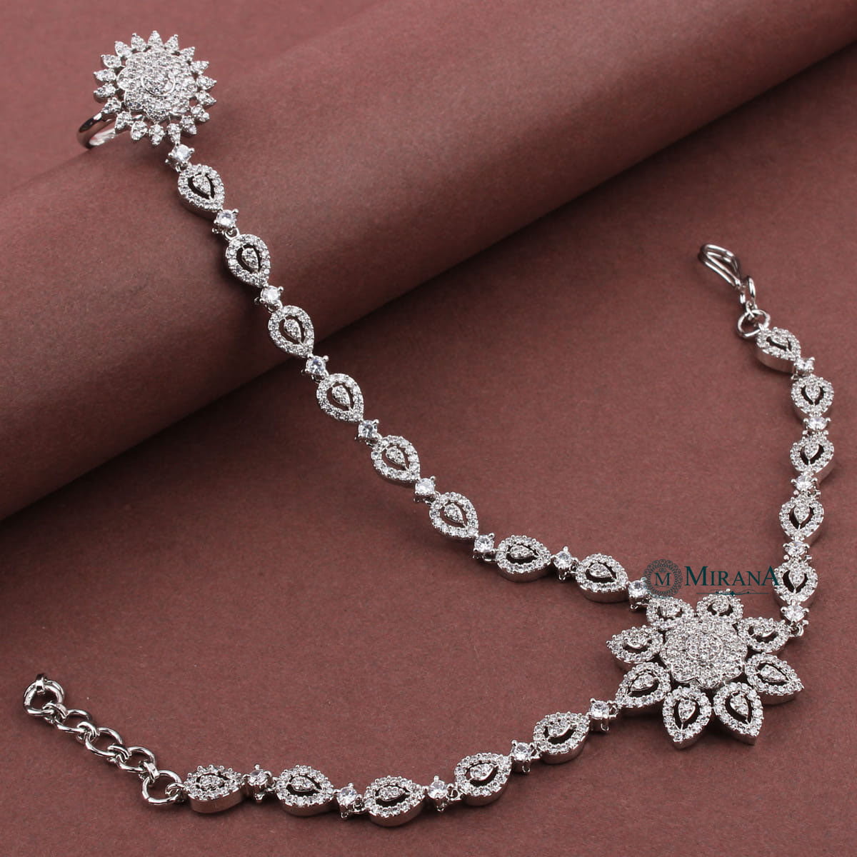 MJBR21R029-2-Stunning-Designer-Flower-Bracelet-Silver-Look-2.jpg