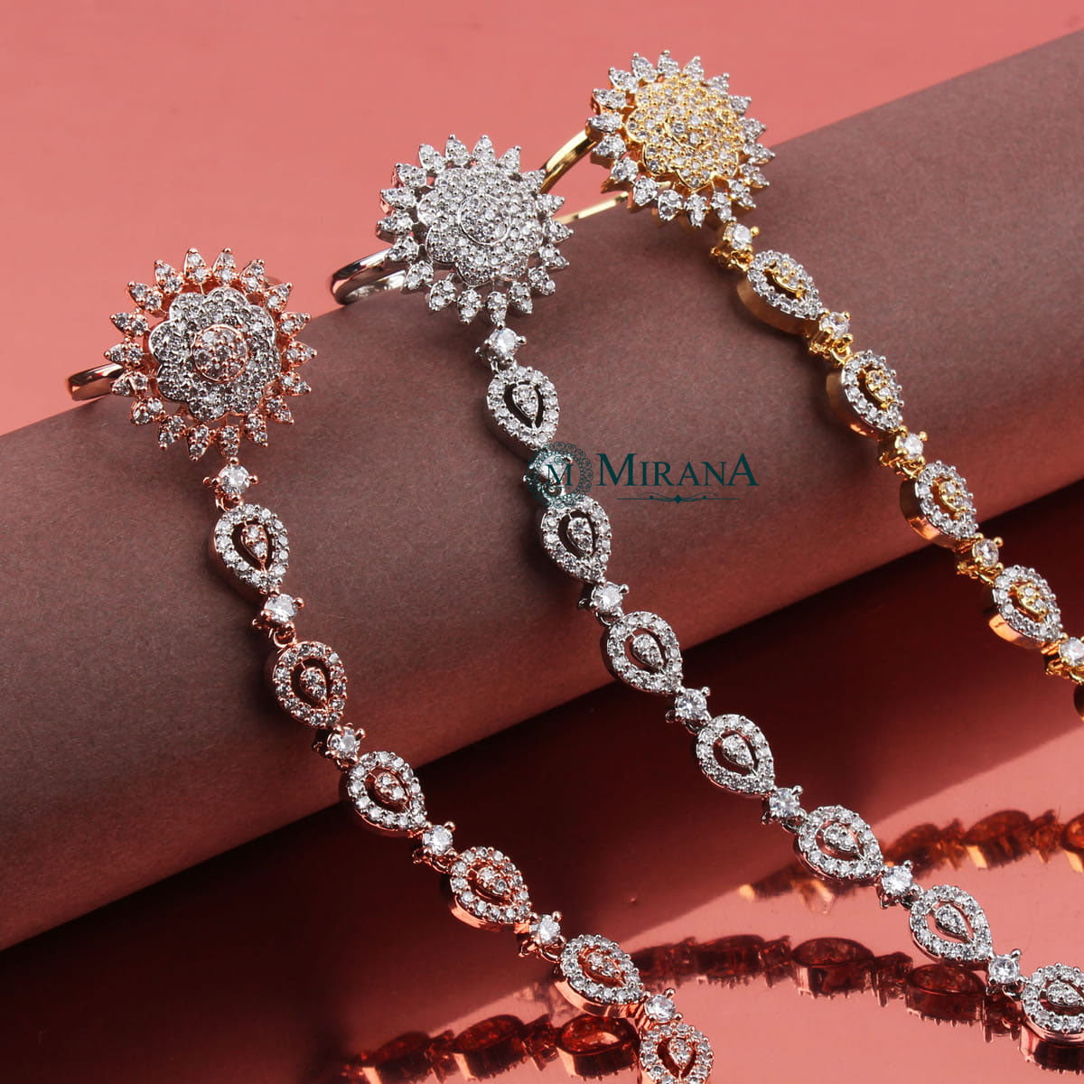 Stunning Designer Flower Bracelet