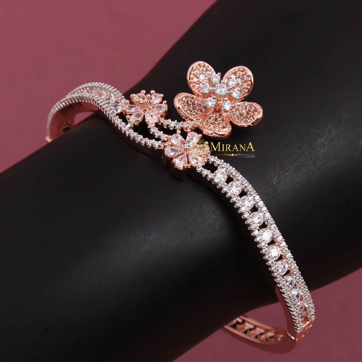 Beautiful Three Flower Design Bracelet