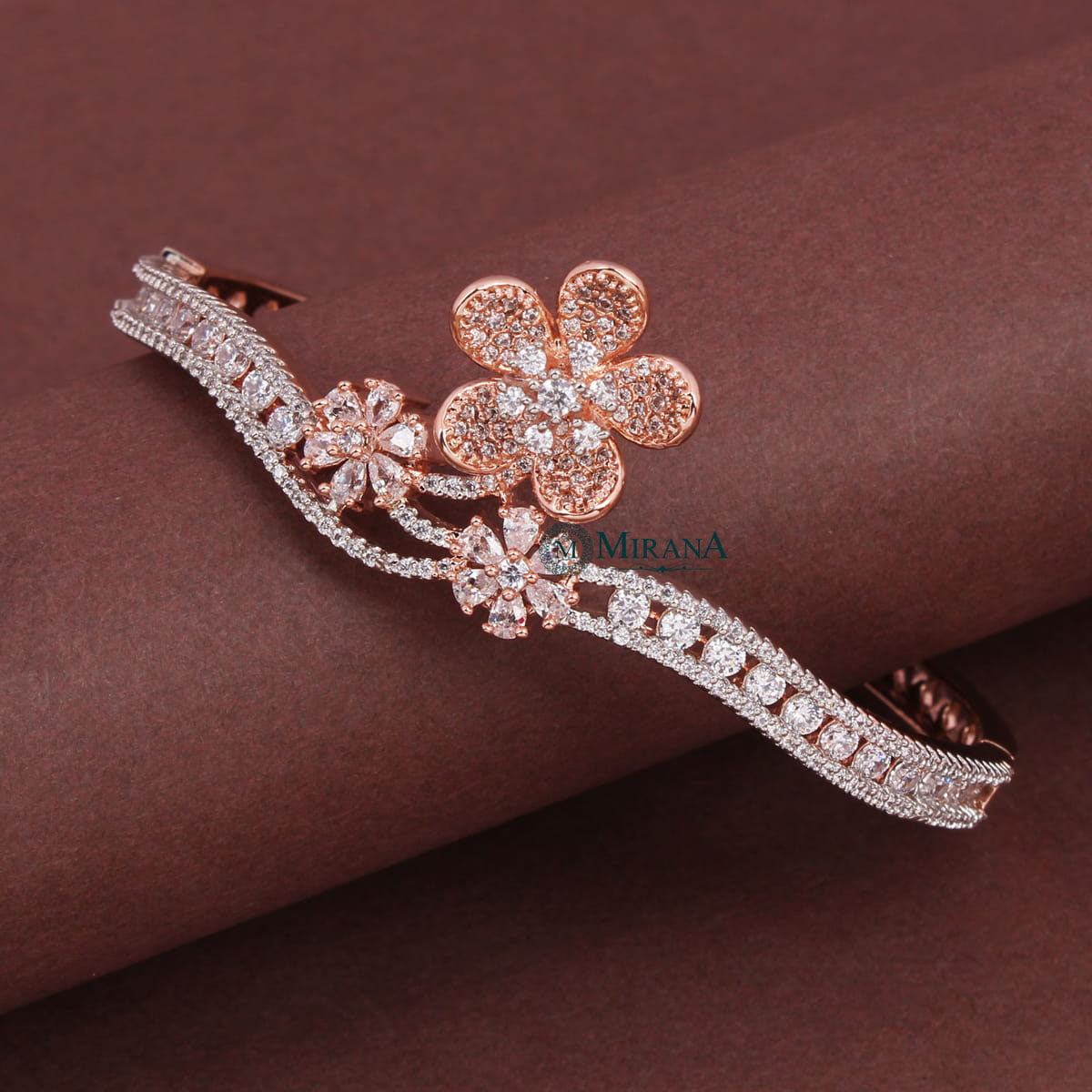 Beautiful Three Flower Design Bracelet