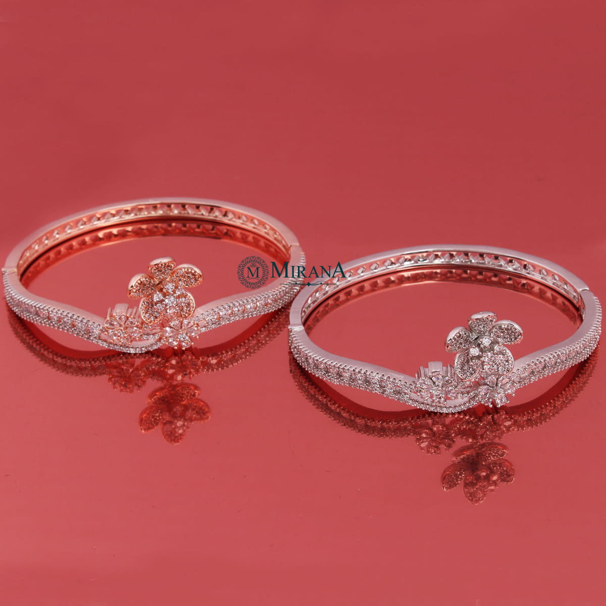 Beautiful Three Flower Design Bracelet