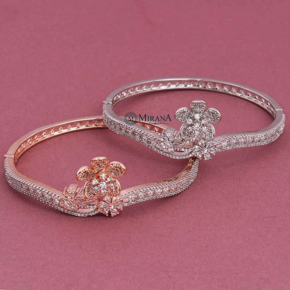 Beautiful Three Flower Design Bracelet