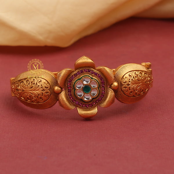 Indrani Flower Kundan Bracelet