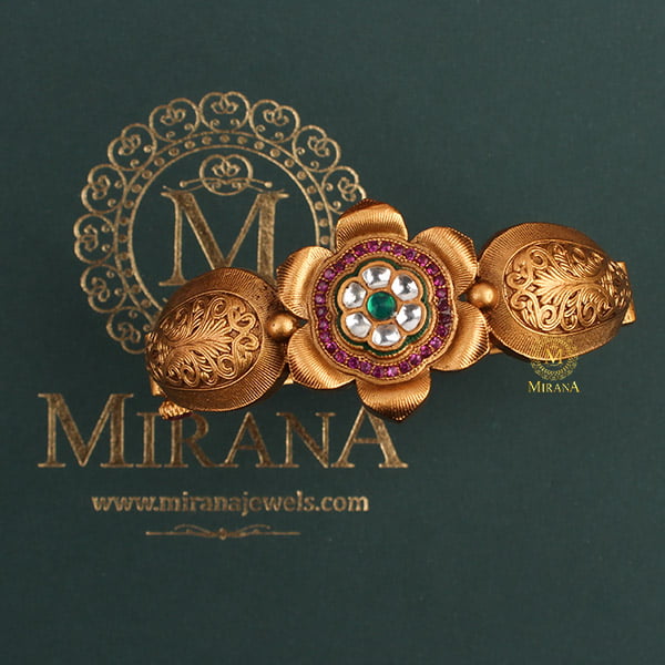 Indrani Flower Kundan Bracelet