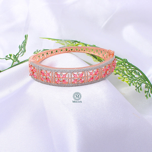 Doris Pink CZ Designer Bracelet