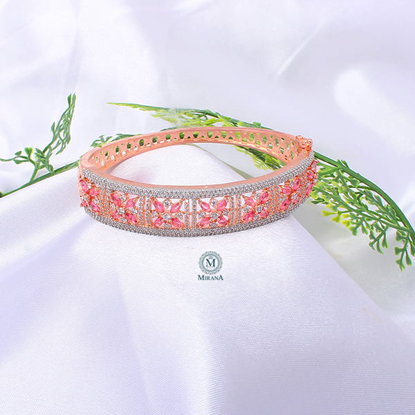 Doris Pink CZ Designer Bracelet